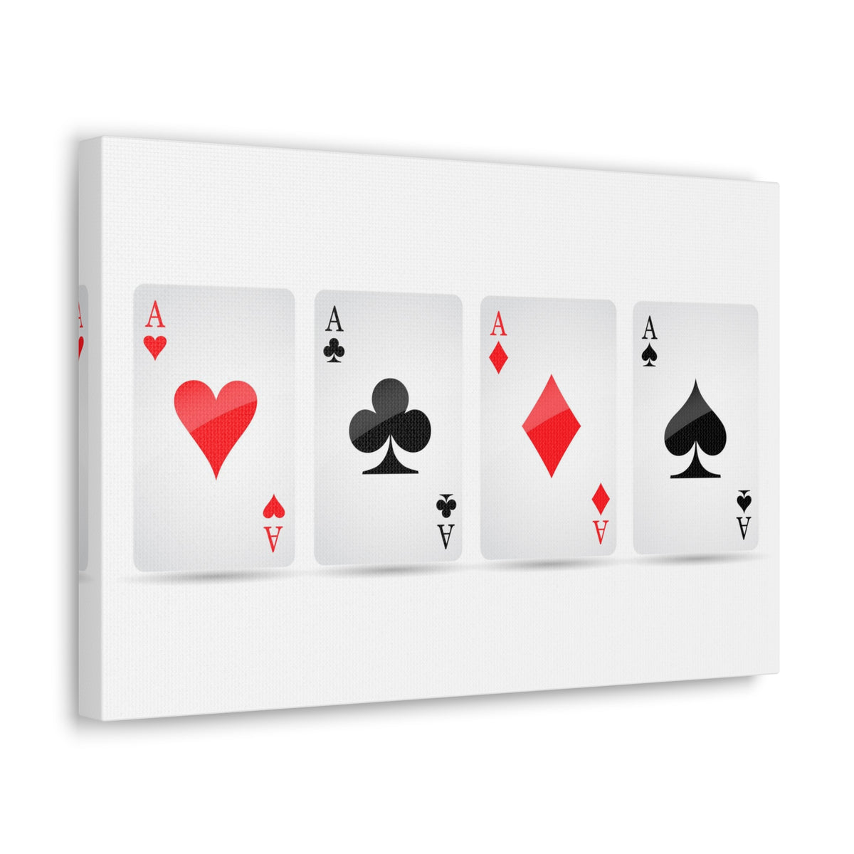 Ace Card Suit Playing Card Canvas Wall Art for Home Decor Ready-to-Hang-Express Your Love Gifts
