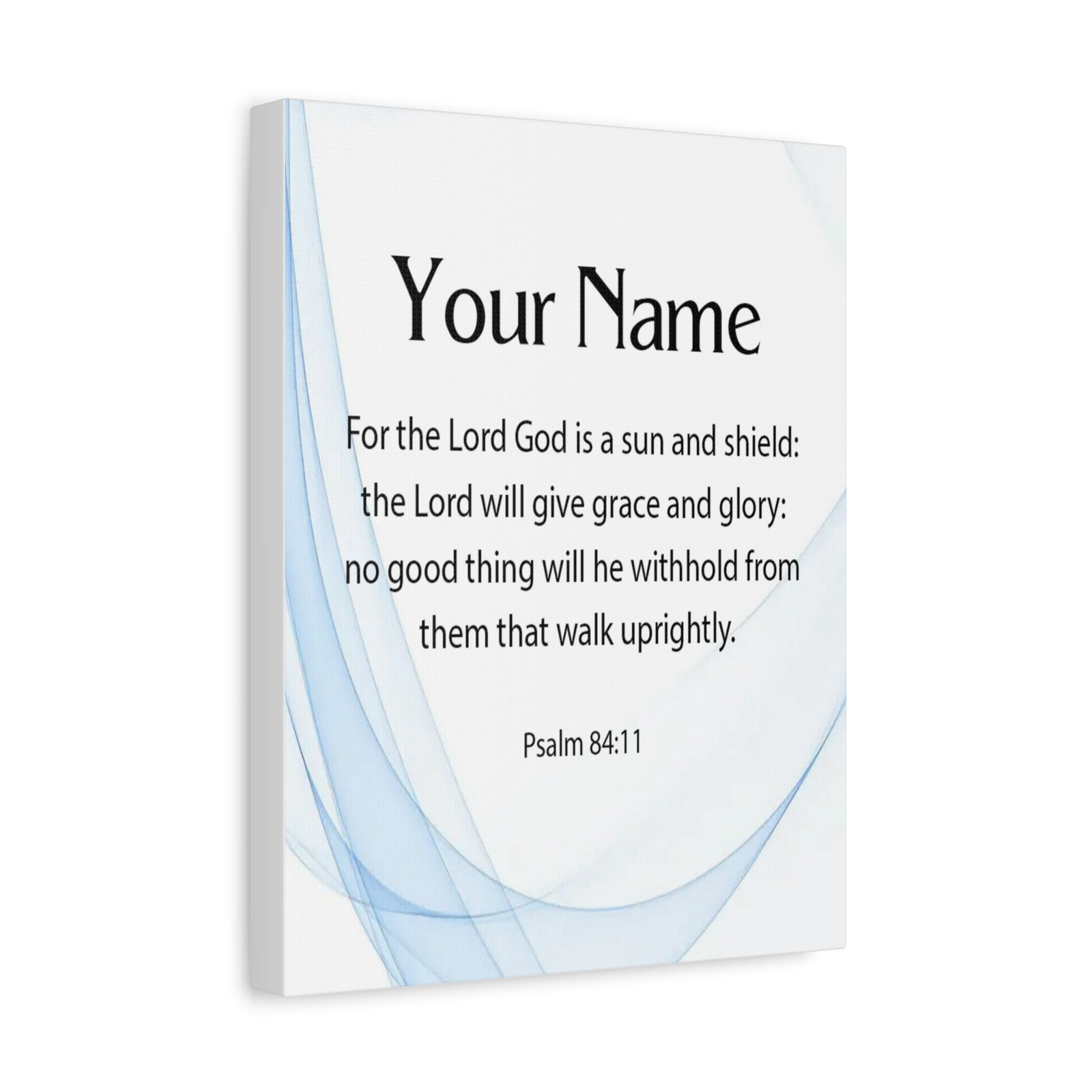 Scripture Walls Personalized Psalm 84:11 Bible Chapter Canvas Christian Wall Art Ready to Hang-Express Your Love Gifts