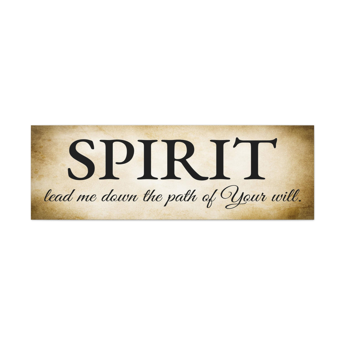 Scripture Walls Spirit Lead Me Gold Bible Verse Canvas Christian Wall Art Ready to Hang Unframed-Express Your Love Gifts
