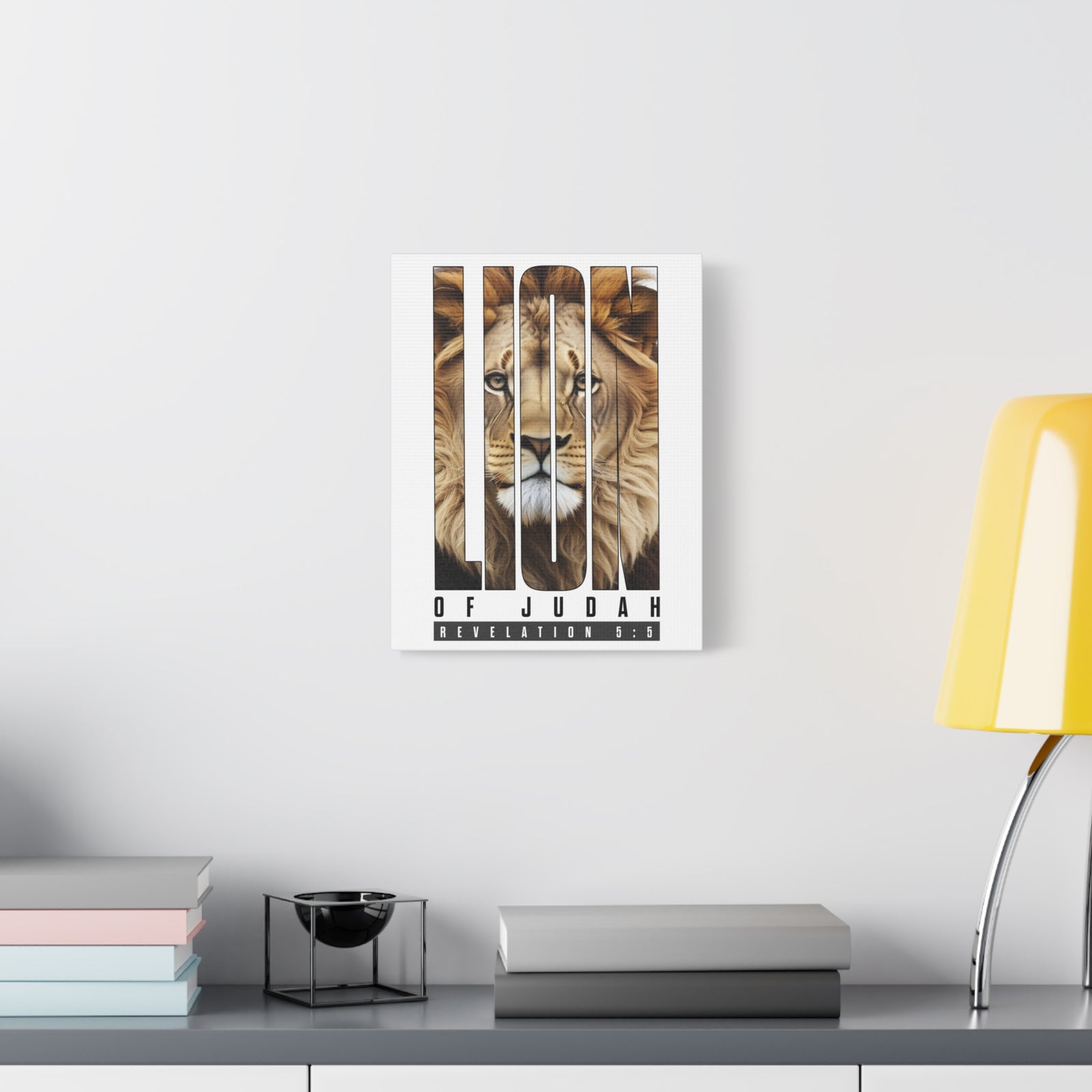 Scripture Walls Revelation 5:5 Lion of Judah Bible Verse Canvas Christian Wall Art Ready to Hang Unframed-Express Your Love Gifts