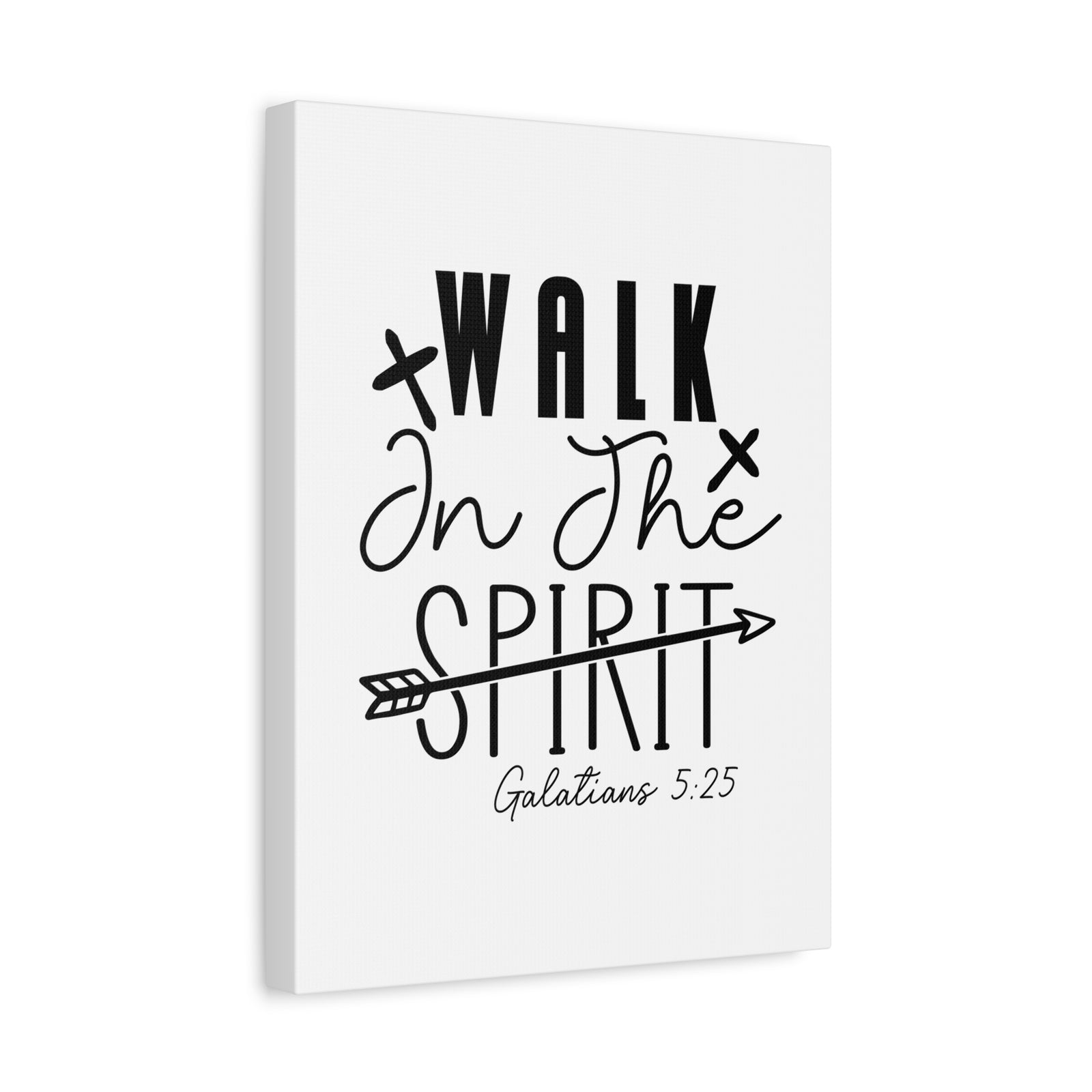 Scripture Walls Galatians 5:25 Walk in the Spirit Bible Verse Canvas Christian Wall Art Ready to Hang Unframed-Express Your Love Gifts