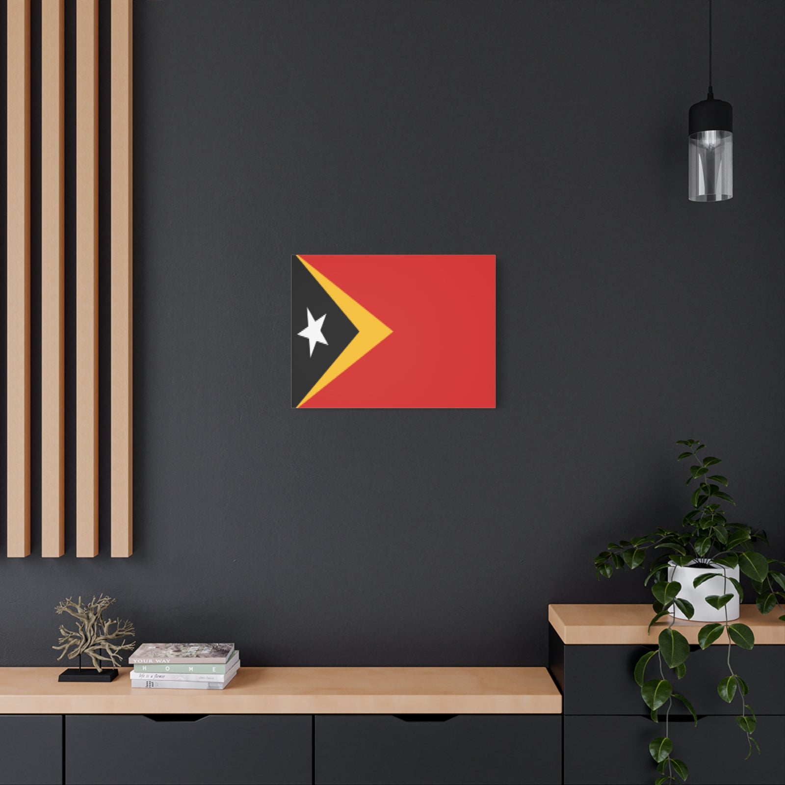 Timor-Leste Country Flag Canvas Vibrant Wall Art Unframed Home Decor-Express Your Love Gifts