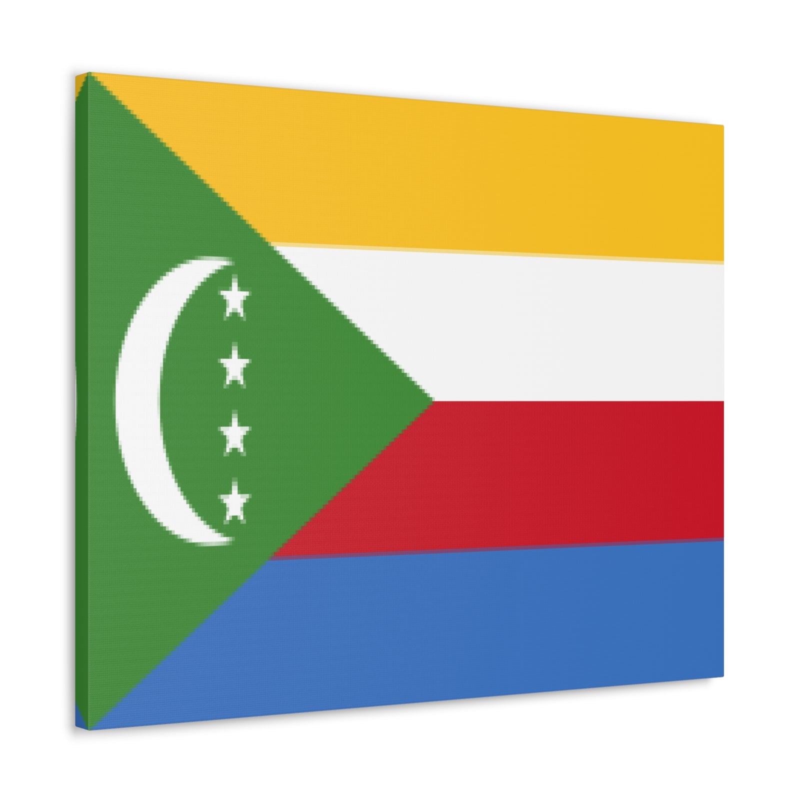 Comoros Country Flag Canvas Vibrant Wall Art Unframed Home Decor-Express Your Love Gifts