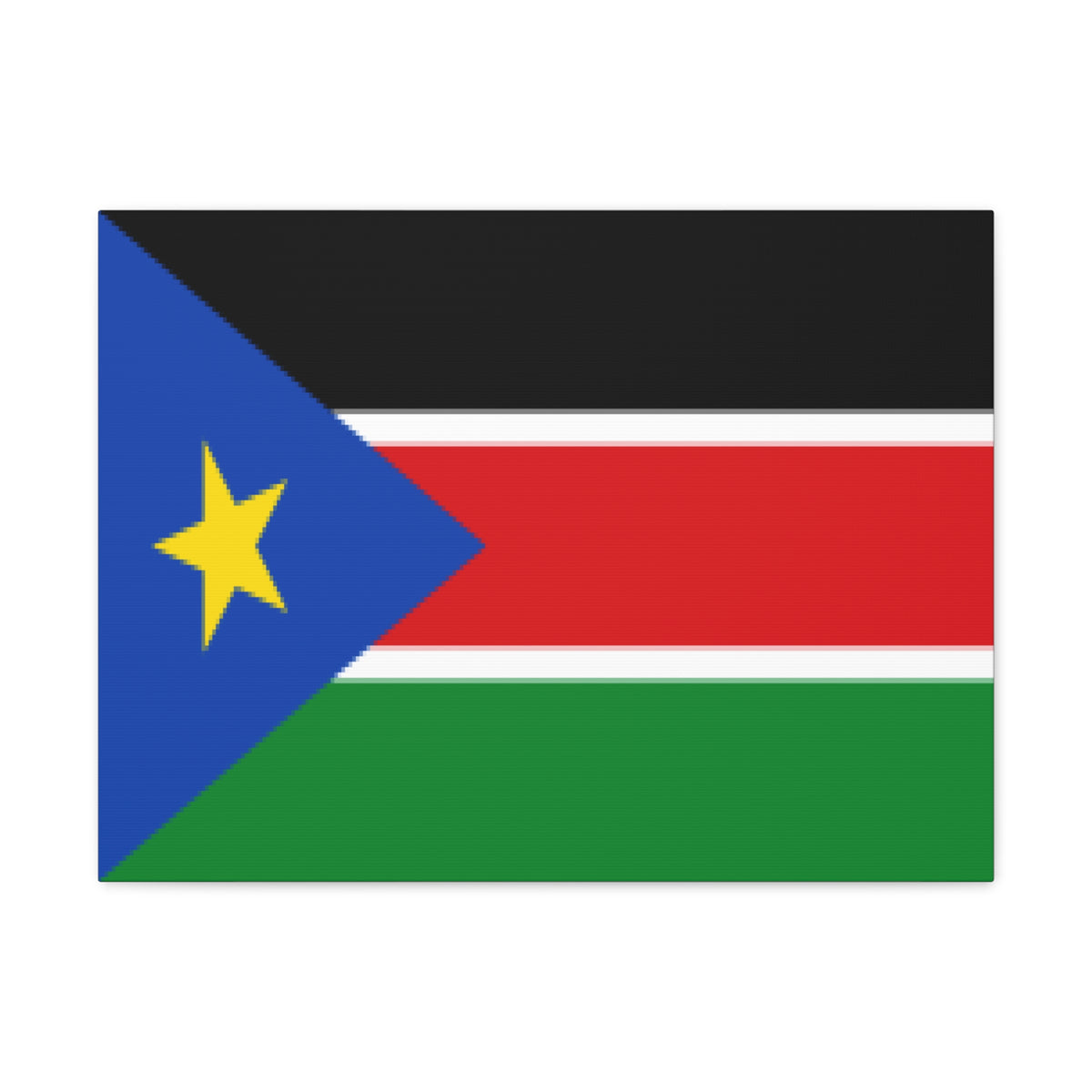 South Sudan Country Flag Canvas Vibrant Wall Art Unframed Home Decor-Express Your Love Gifts