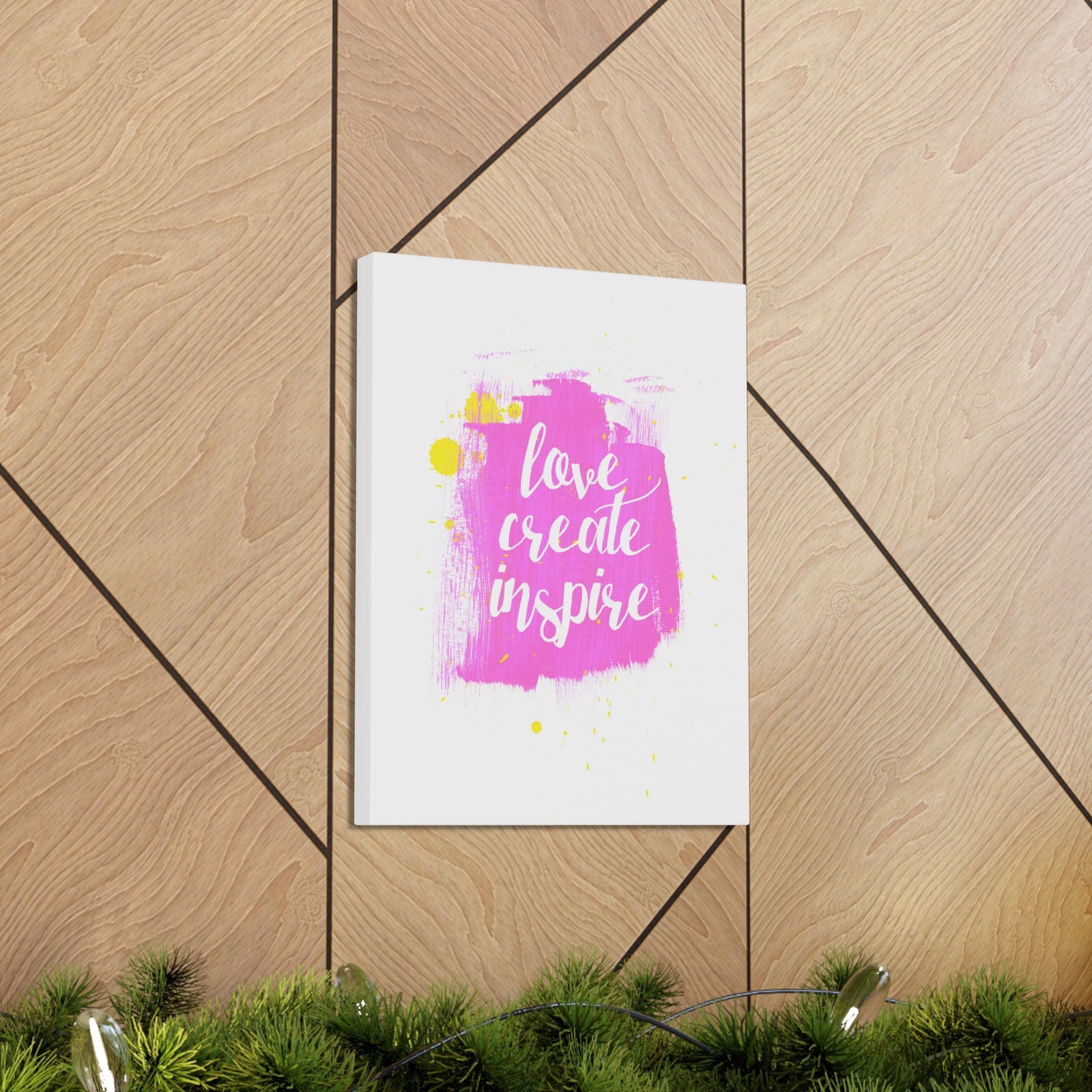 Inspirational Wall Art Love Create Inspire Motivation Wall Decor for Home Office Gym Inspiring Success Quote Print Ready to Hang-Express Your Love Gifts
