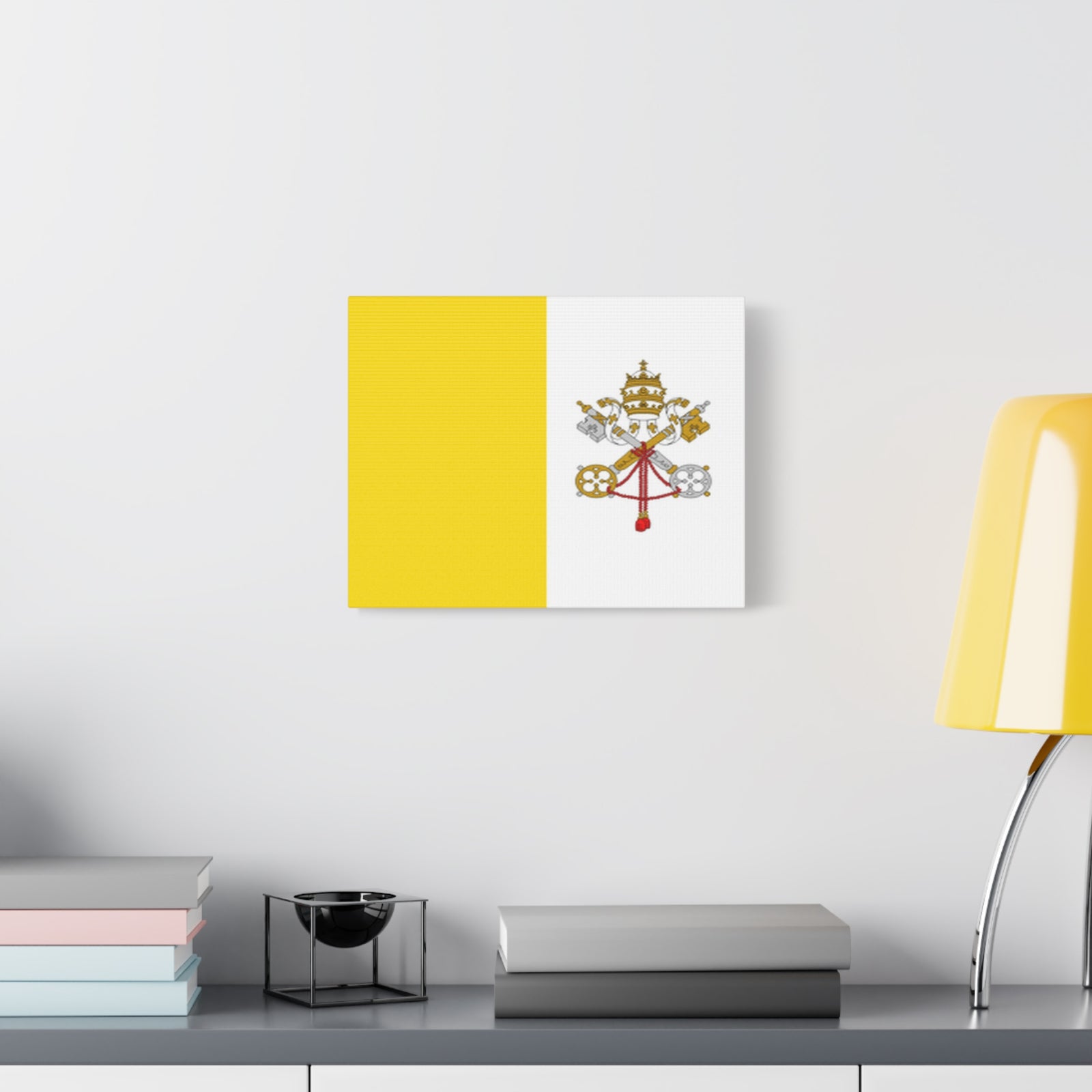 Vatican City Country Flag Canvas Vibrant Wall Art Unframed Home Decor-Express Your Love Gifts