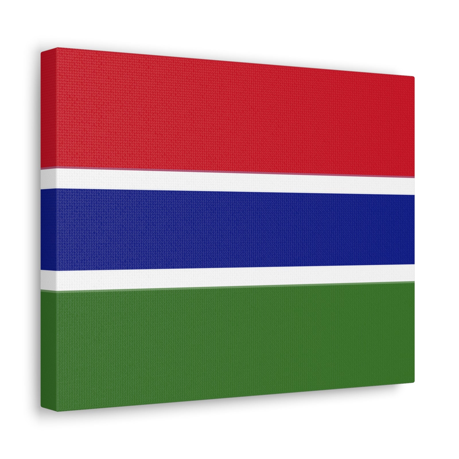 Gambia Country Flag Canvas Vibrant Wall Art Unframed Home Decor-Express Your Love Gifts