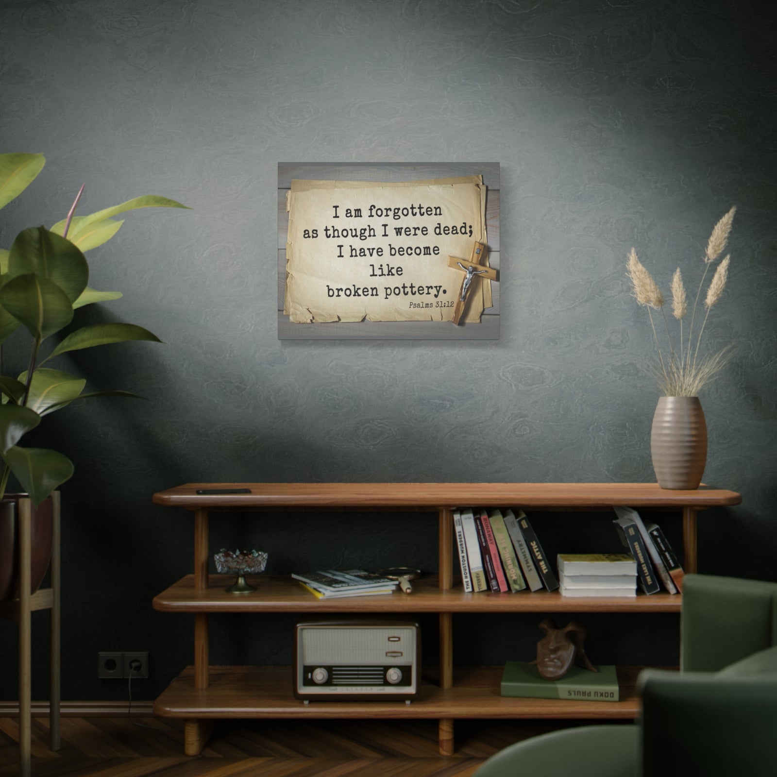 Scripture Walls I Have Become Psalm 31:12 Bible Verse Canvas Christian Wall Art Ready to Hang-Express Your Love Gifts