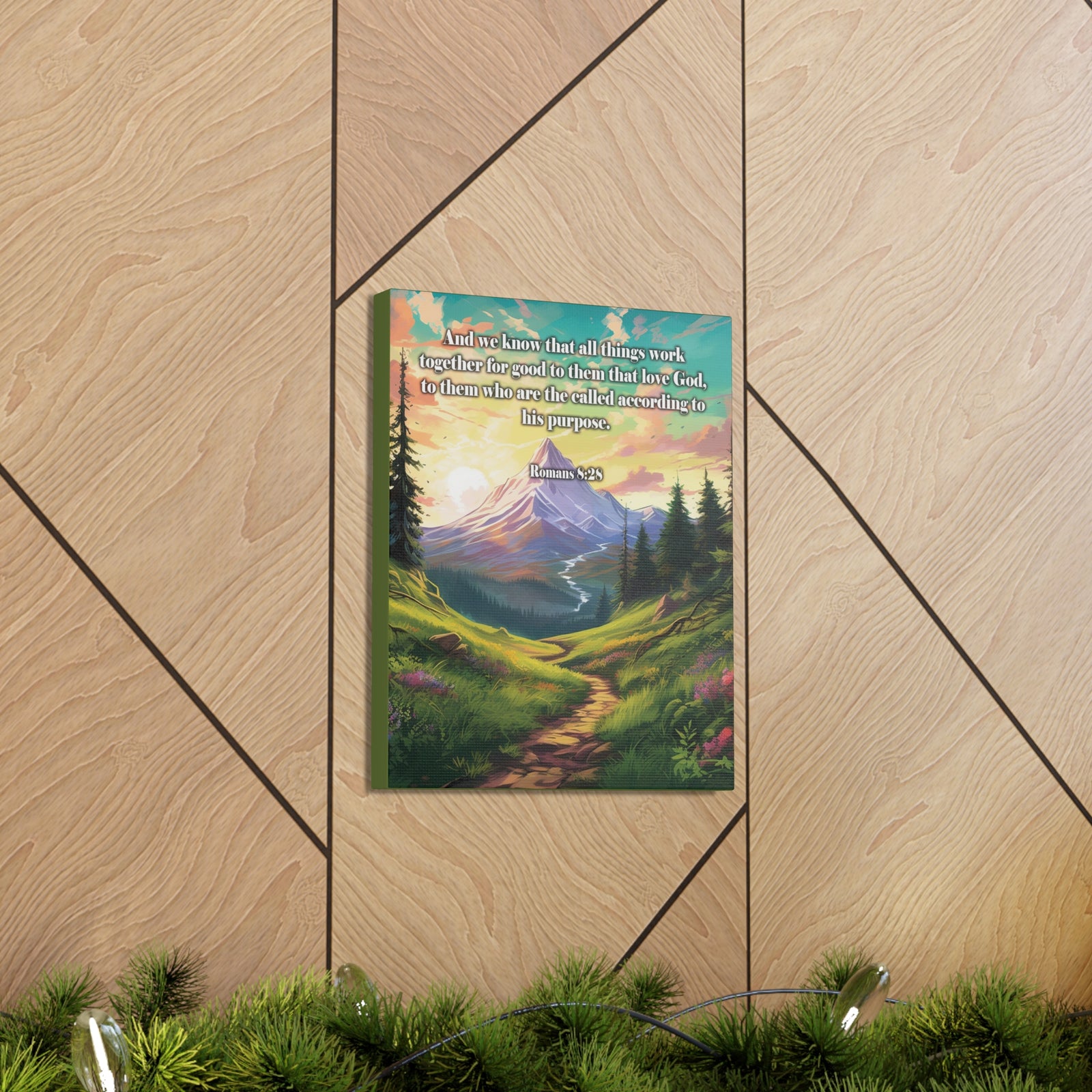 Scripture Walls All Things Work Together Romans 8:28 Christian Wall Art Print Ready to Hang Unframed-Express Your Love Gifts