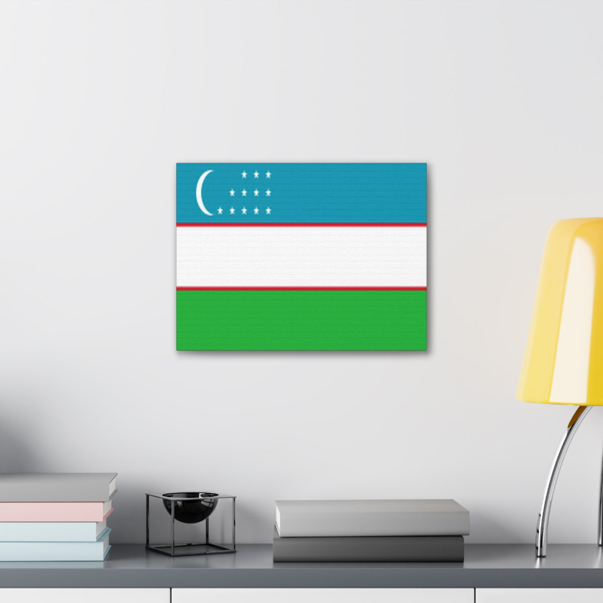 Uzbekistan Country Flag Canvas Vibrant Wall Art Unframed Home Decor-Express Your Love Gifts