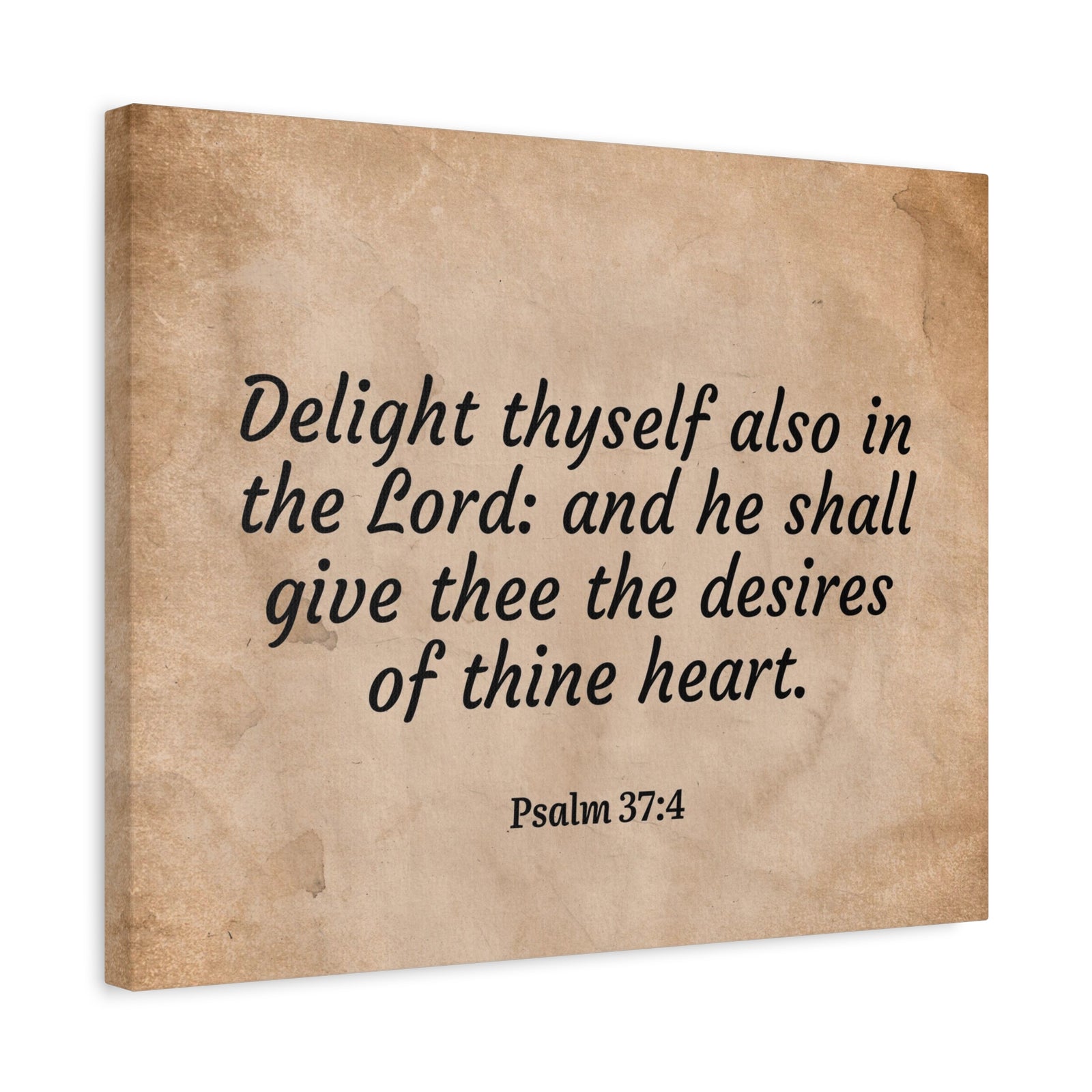 Scripture Walls Desires Of Thine Heart Psalm 37:4 Bible Verse Canvas Christian Wall Art Ready to Hang-Express Your Love Gifts