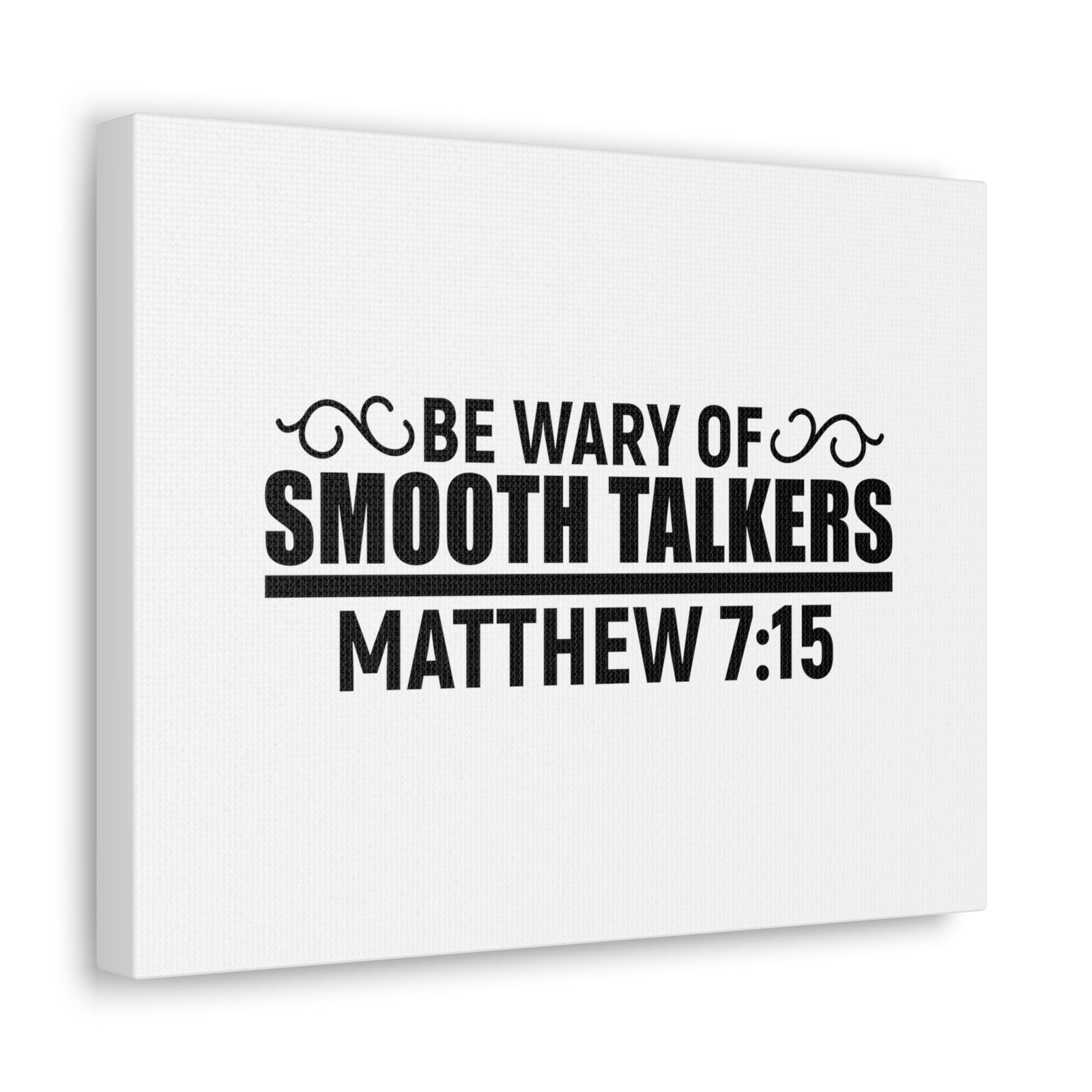 Scripture Walls Matthew 7:15 Be Wary of Smooth Talkers Bible Verse Canvas Christian Wall Art Ready to Hang Unframed-Express Your Love Gifts