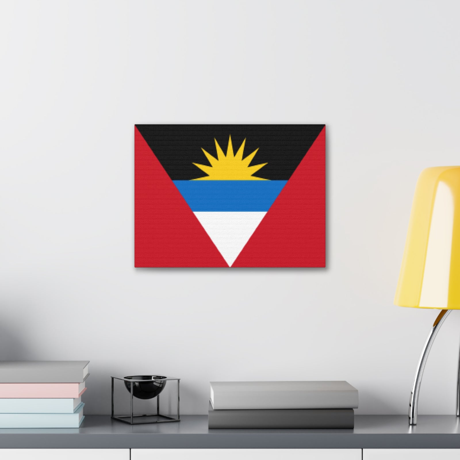 Antigua and Barbuda Country Flag Canvas Vibrant Wall Art Unframed Home Decor-Express Your Love Gifts