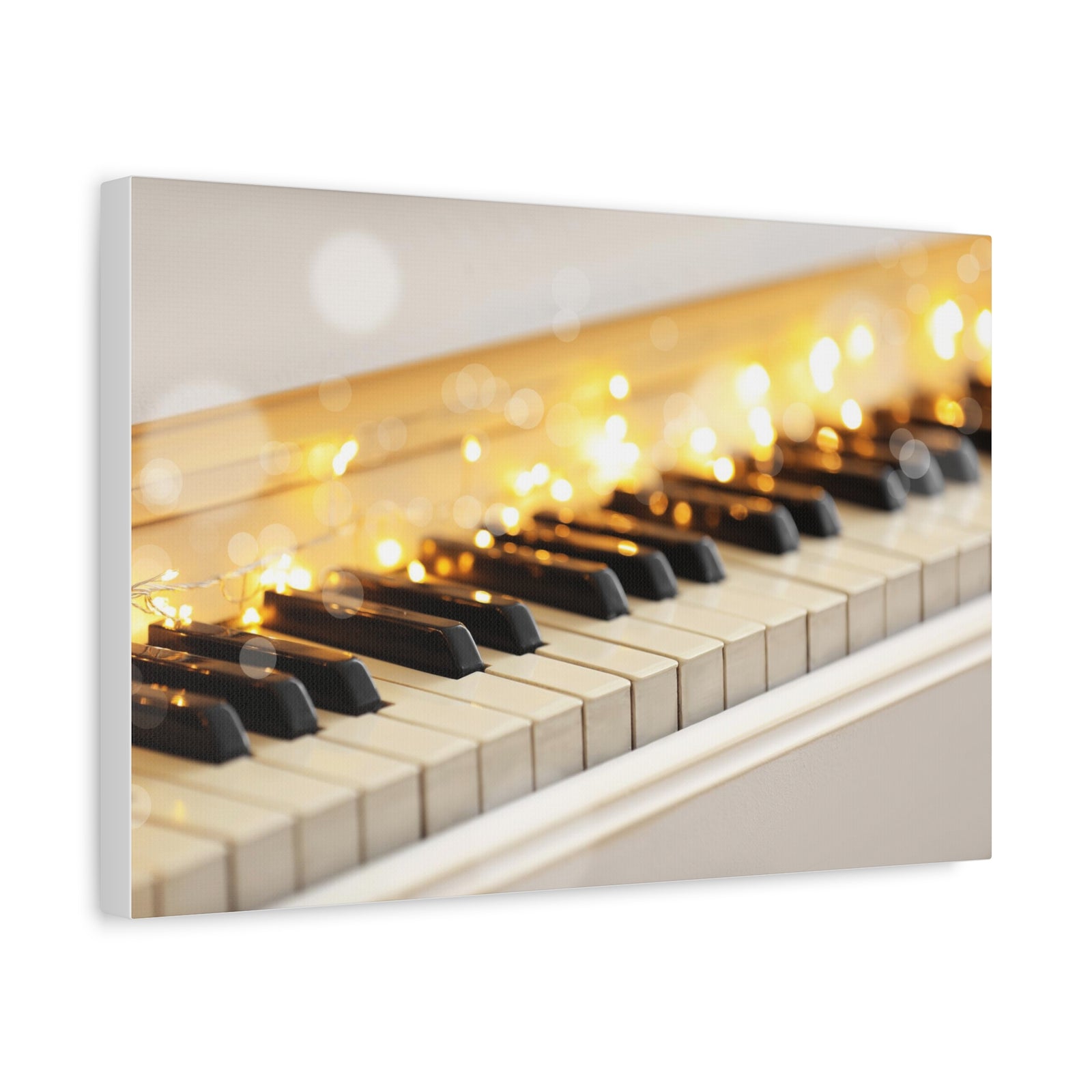 Light up Piano Keys Music Lover's Delight Piano Keyboard Canvas Wall Art for Home Decor Ready-to-Hang-Express Your Love Gifts