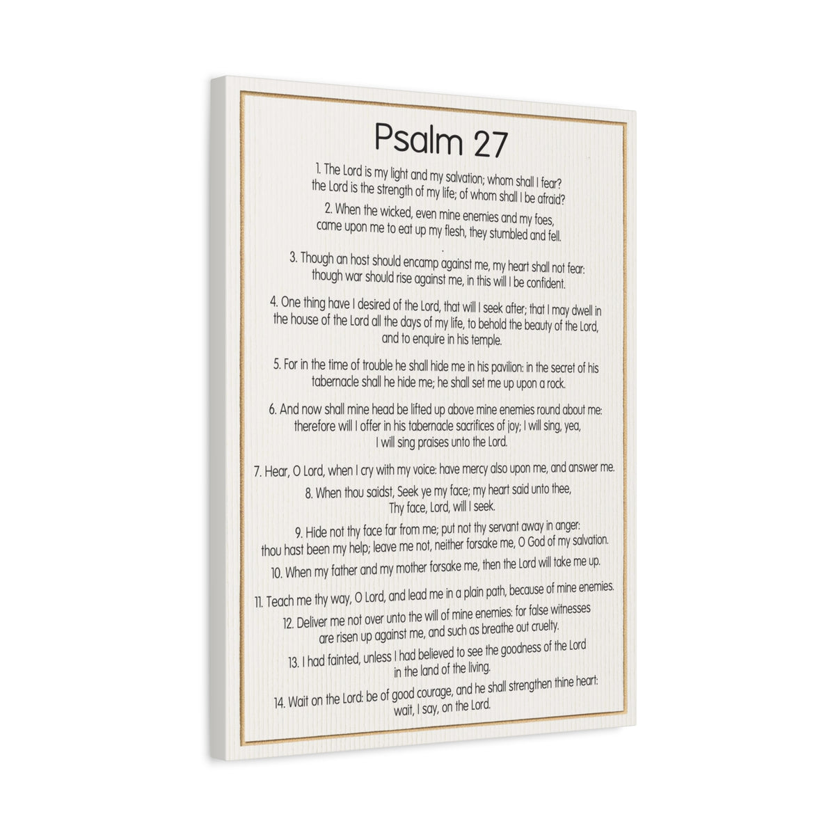 Scripture Walls Fearless Trust in God Psalm 27:1 Christian Wall Art Bible Verse Print Ready to Hang-Express Your Love Gifts