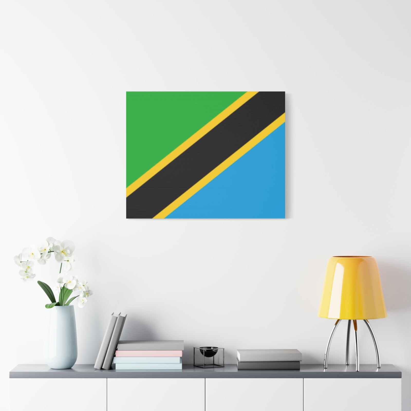 Tanzania Country Flag Canvas Vibrant Wall Art Unframed Home Decor-Express Your Love Gifts
