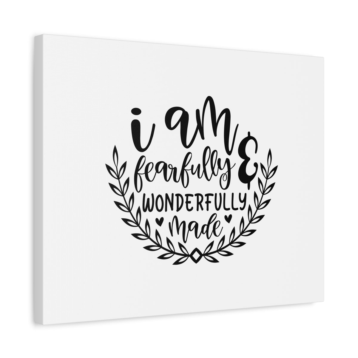 Scripture Canvas I Am Fearfully Wonderfully Made Psalm 139:14 Christian Wall Art Bible Verse Print Ready to Hang-Express Your Love Gifts