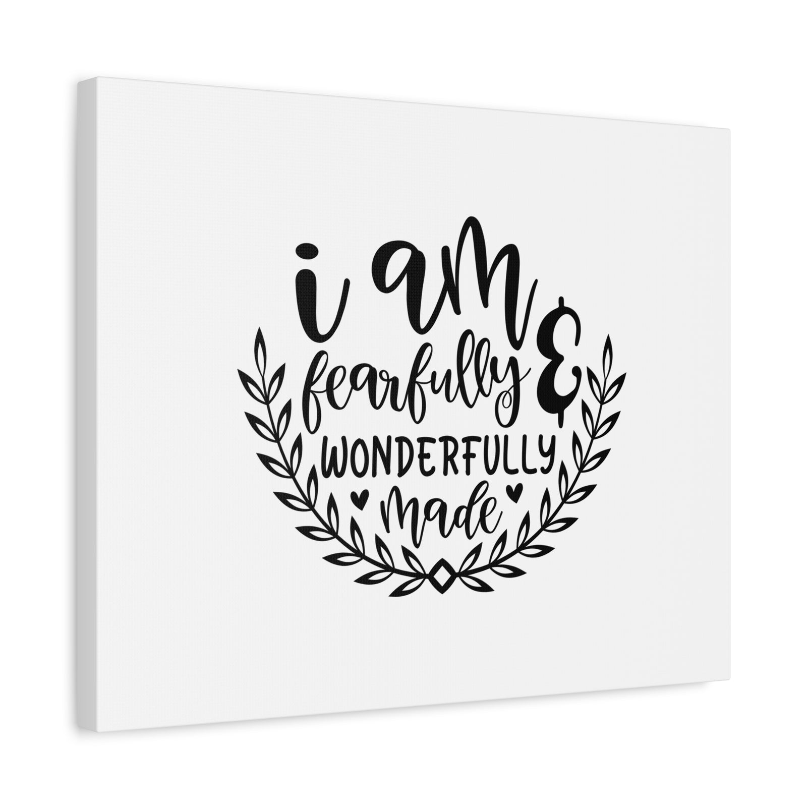 Scripture Canvas I Am Fearfully Wonderfully Made Psalm 139:14 Christian Wall Art Bible Verse Print Ready to Hang-Express Your Love Gifts