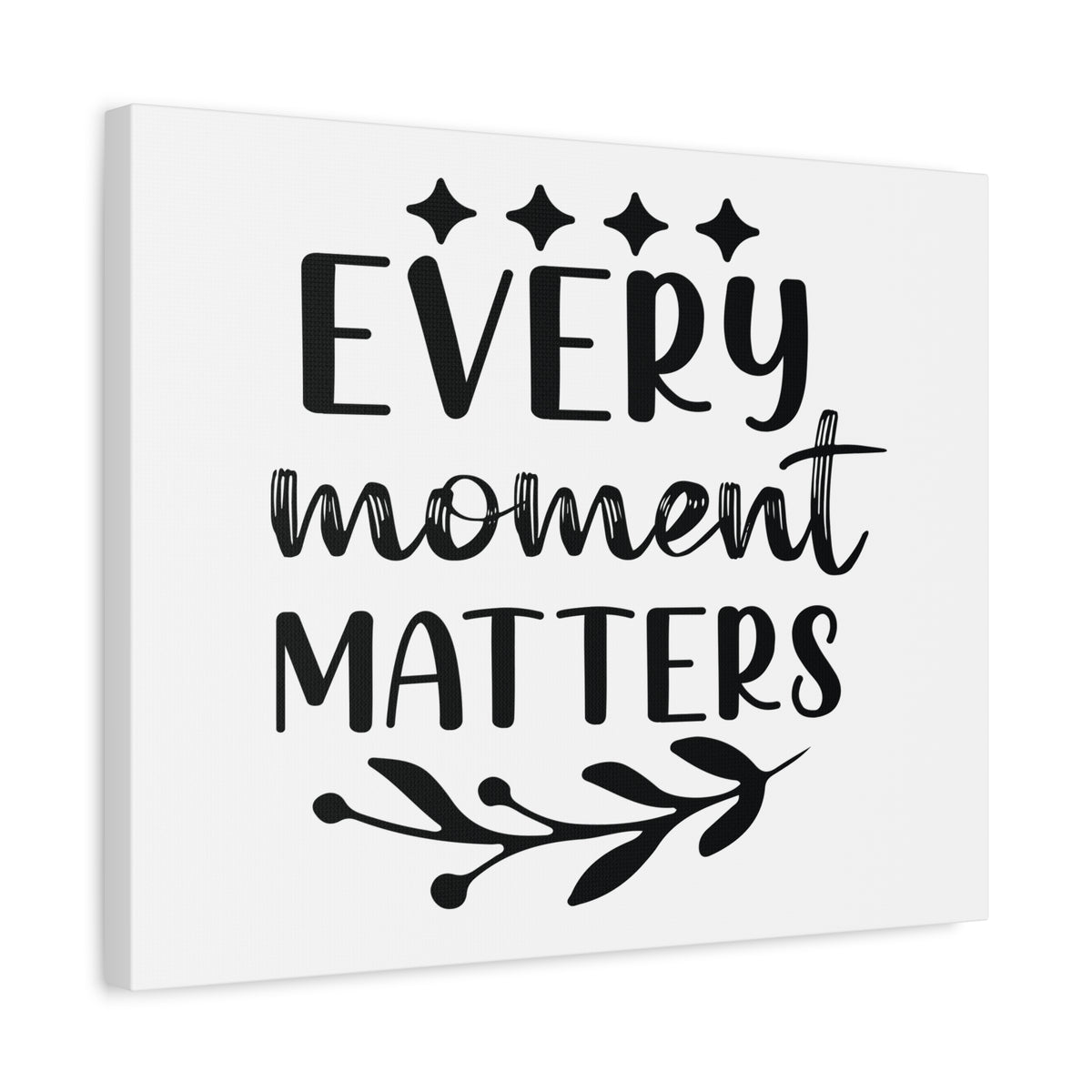 Inspirational Quote Canvas Every Moment Matters Wall Art Motivational Motto Inspiring Posters Prints Artwork Decor Ready to Hang-Express Your Love Gifts