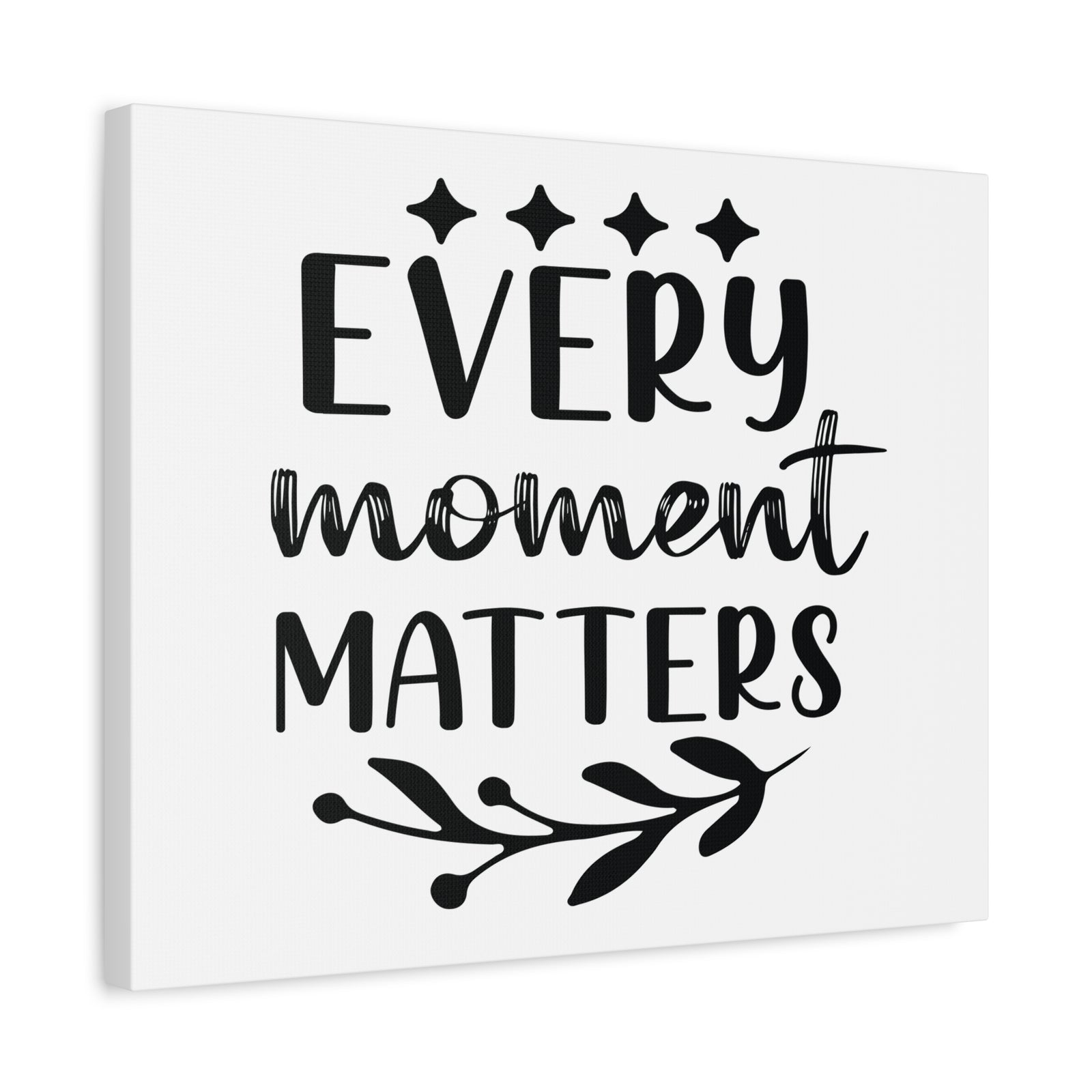 Inspirational Quote Canvas Every Moment Matters Wall Art Motivational Motto Inspiring Posters Prints Artwork Decor Ready to Hang-Express Your Love Gifts