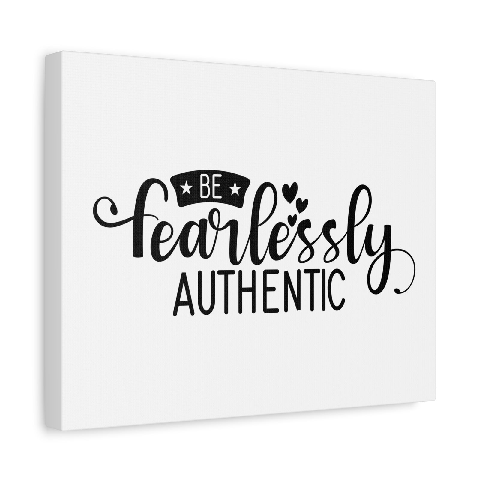 Scripture Canvas Be Fearlessly Authentic Psalm 46:1-3 Christian Wall Art Print Ready to Hang-Express Your Love Gifts