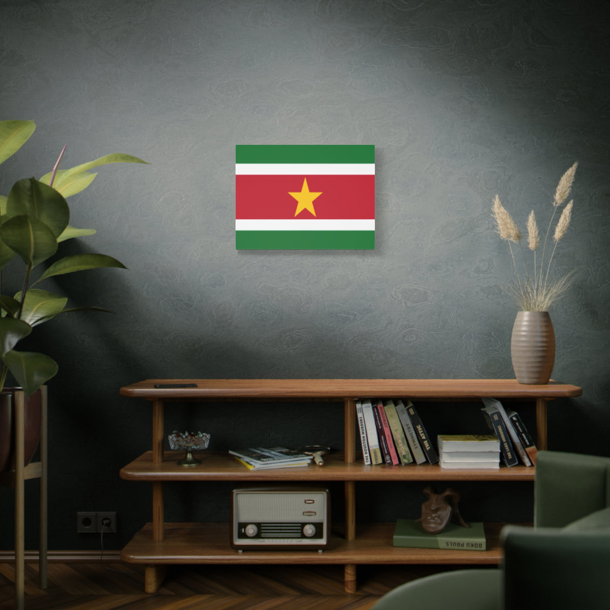 Suriname Country Flag Canvas Vibrant Wall Art Unframed Home Decor-Express Your Love Gifts