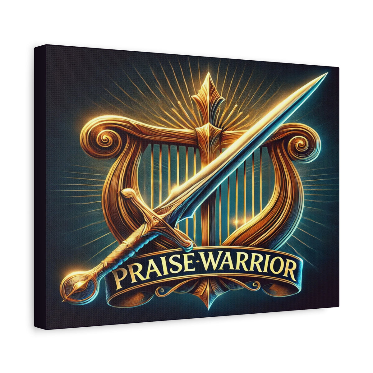 Scripture Walls Praise Warrior Psalm 149 Bible Verse Canvas Christian Wall Art Ready to Hang Unframed-Express Your Love Gifts