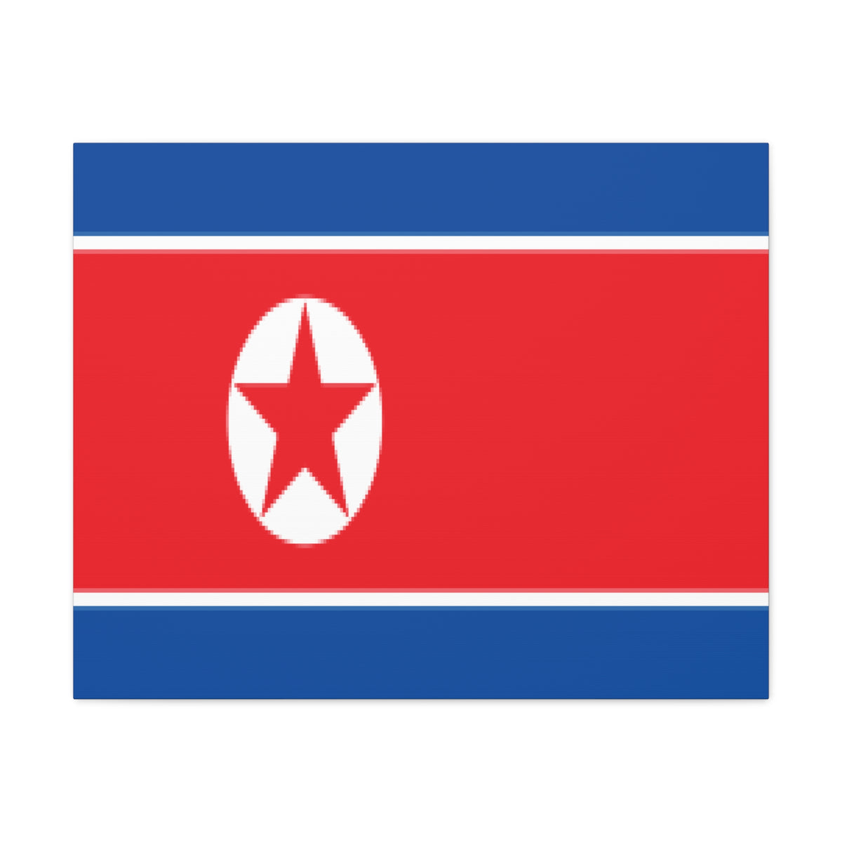 North Korea Country Flag Canvas Vibrant Wall Art Unframed Home Decor-Express Your Love Gifts