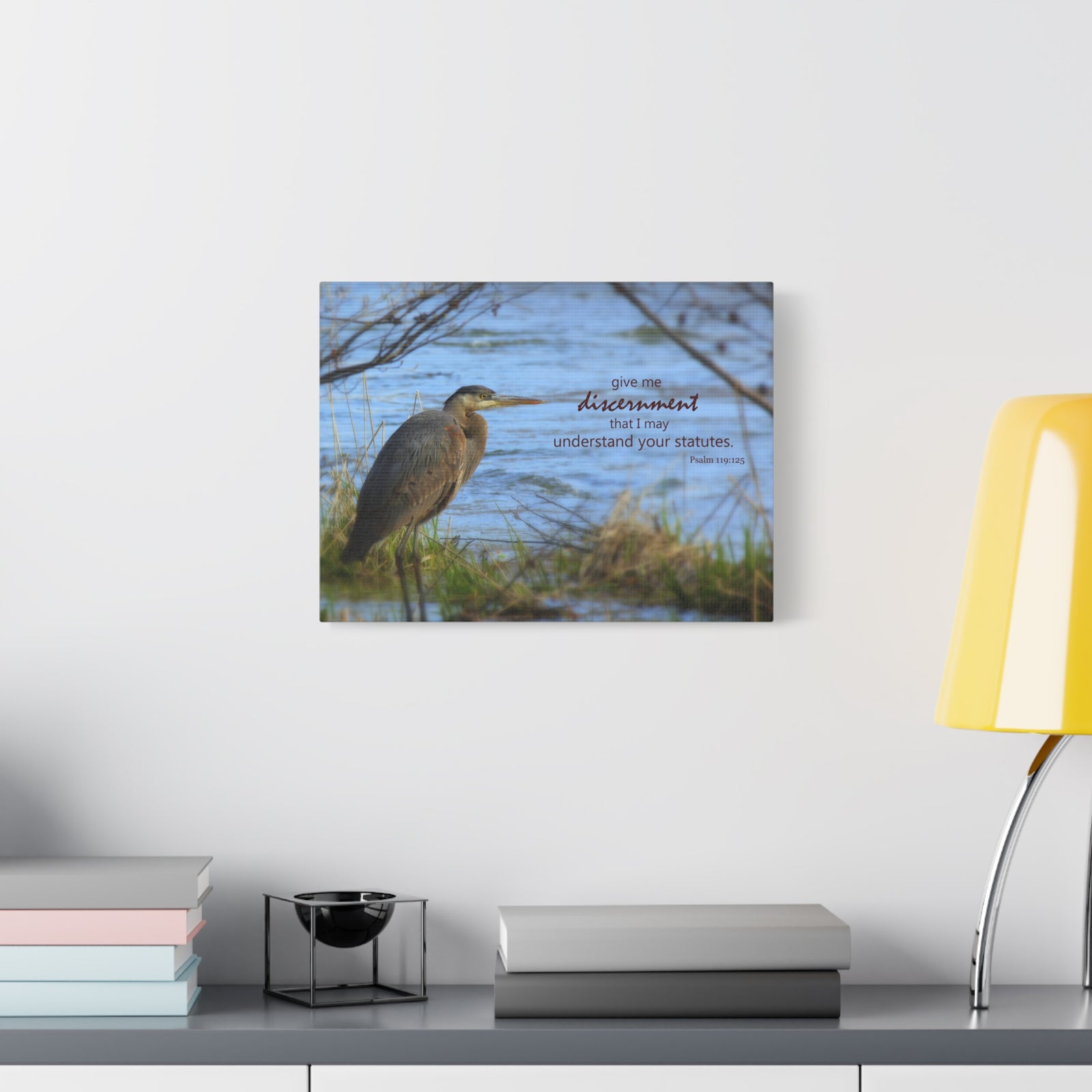 Scripture Canvas Understand Your Statutes Psalm 119:125 Christian Wall Art Bible Verse Print Ready to Hang-Express Your Love Gifts