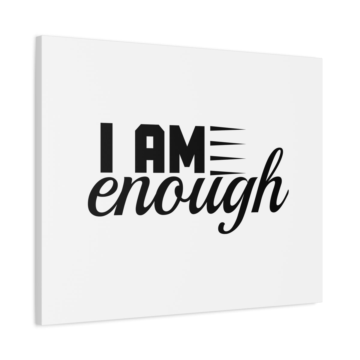 Scripture Canvas I Am Enough Psalm 73:26 Christian Wall Art Bible Verse Print Ready to Hang-Express Your Love Gifts