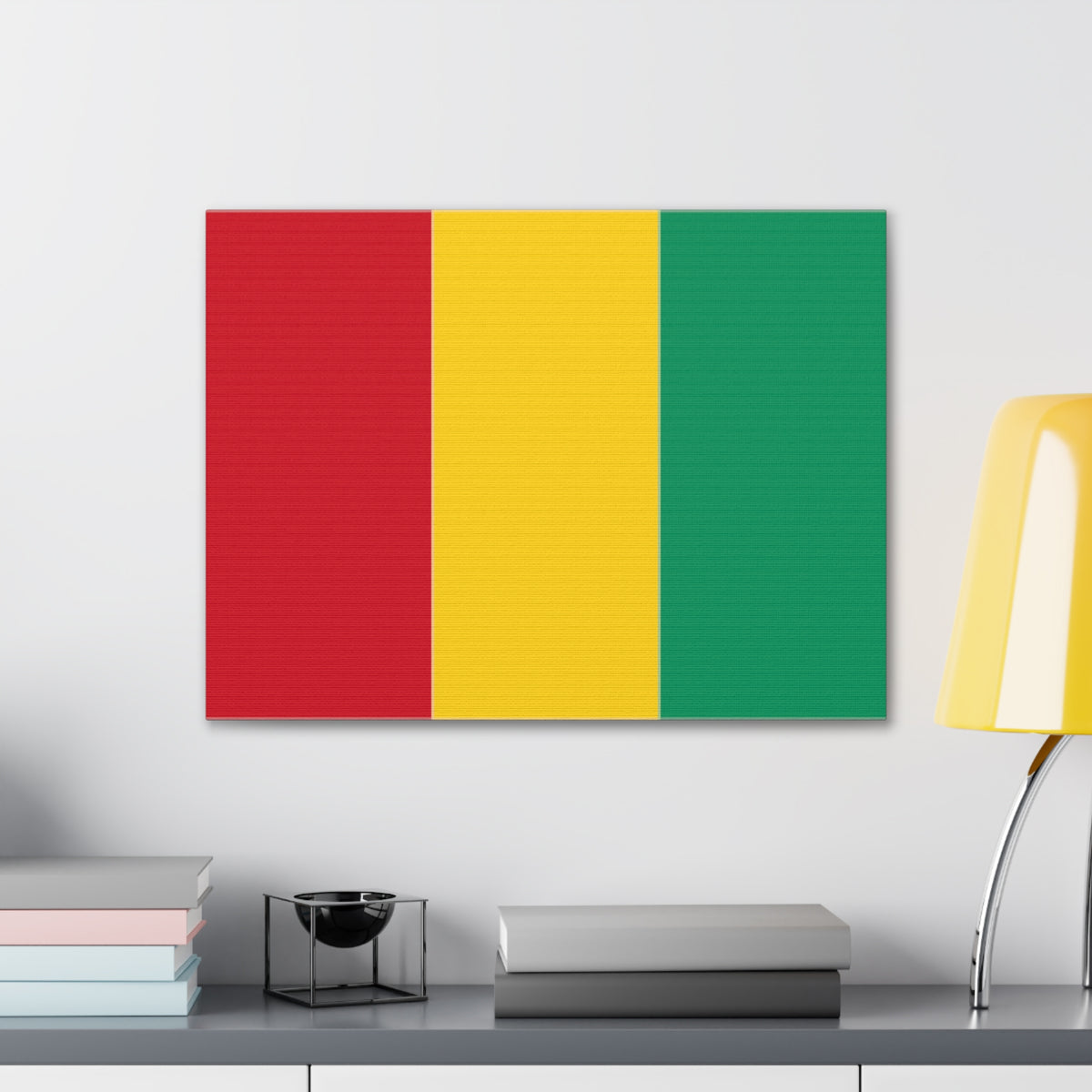 Guinea Country Flag Canvas Vibrant Wall Art Unframed Home Decor-Express Your Love Gifts