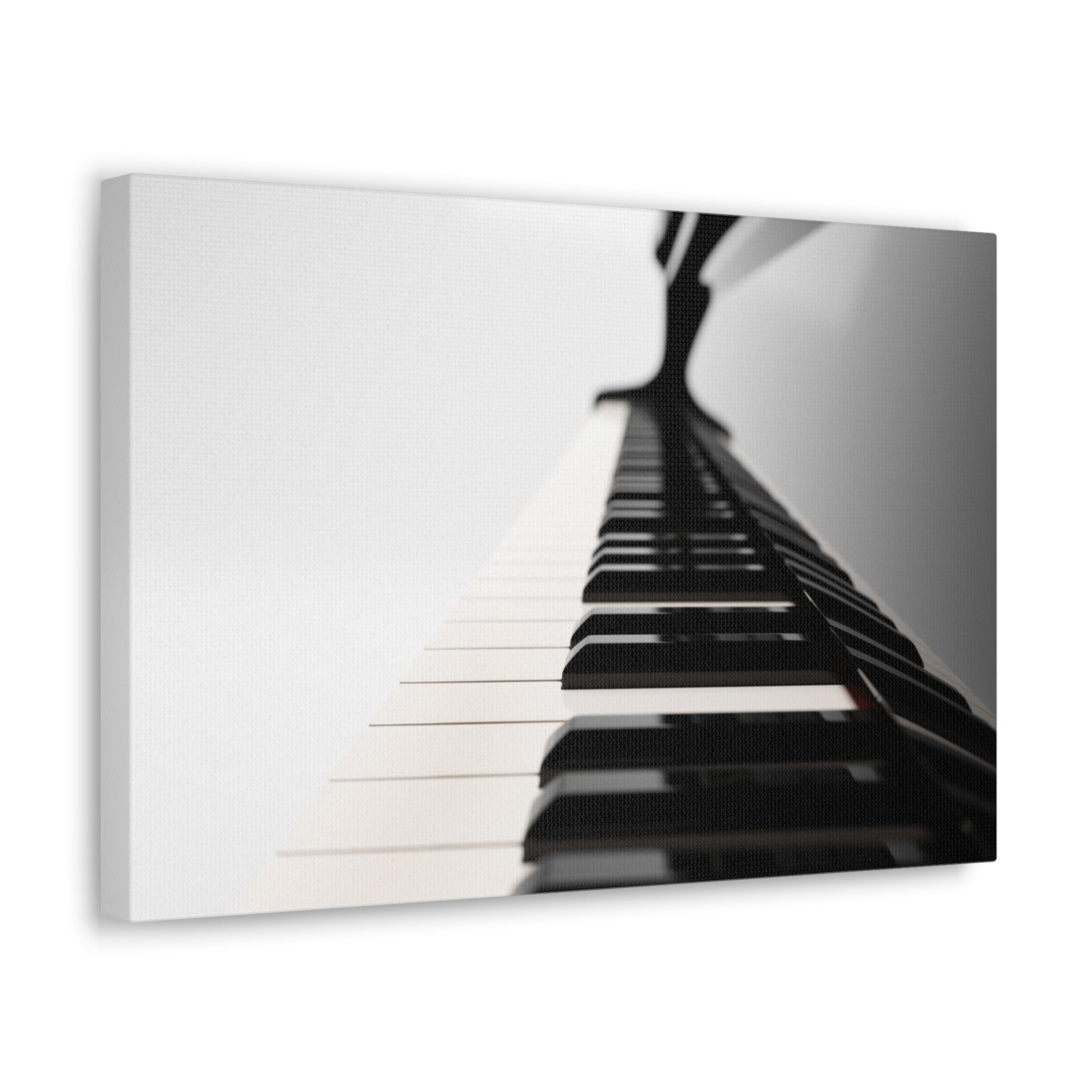 Piano Black And White Music Lover's Delight Piano Keyboard Canvas Wall Art for Home Decor Ready-to-Hang-Express Your Love Gifts