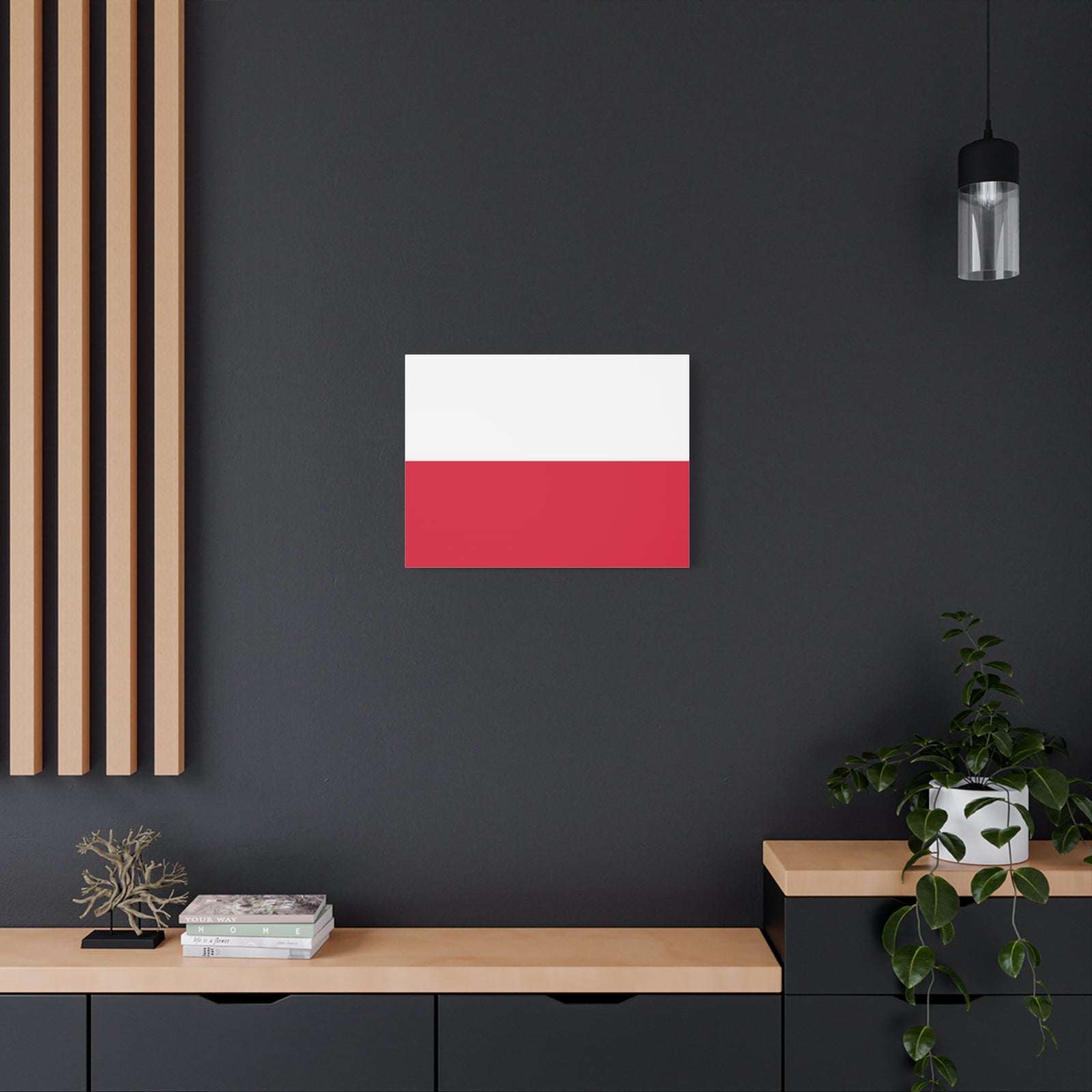 Poland Country Flag Canvas Vibrant Wall Art Unframed Home Decor-Express Your Love Gifts