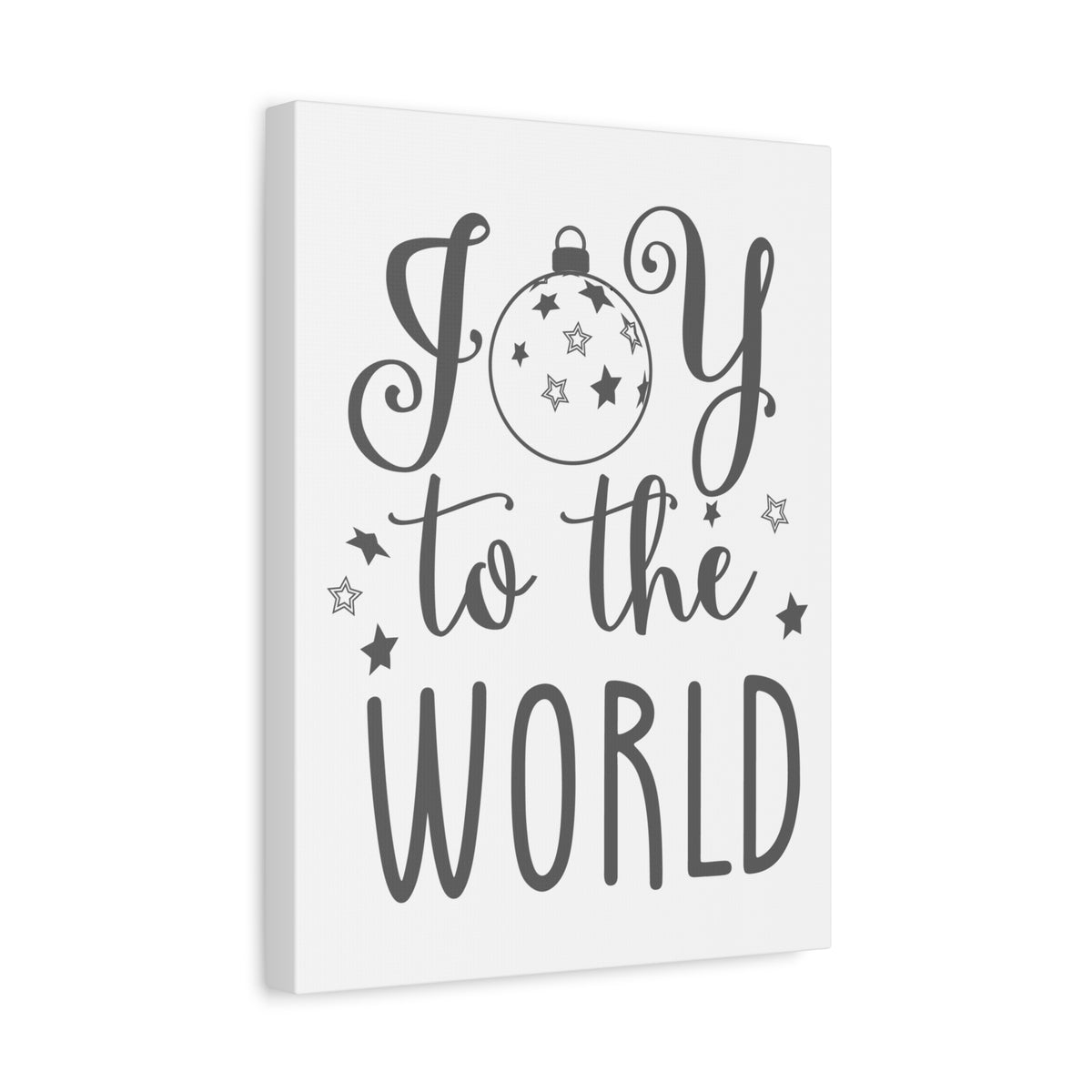 Scripture Canvas Joy To The World Psalm 98:4 Christian Wall Art Bible Verse Print Ready to Hang-Express Your Love Gifts