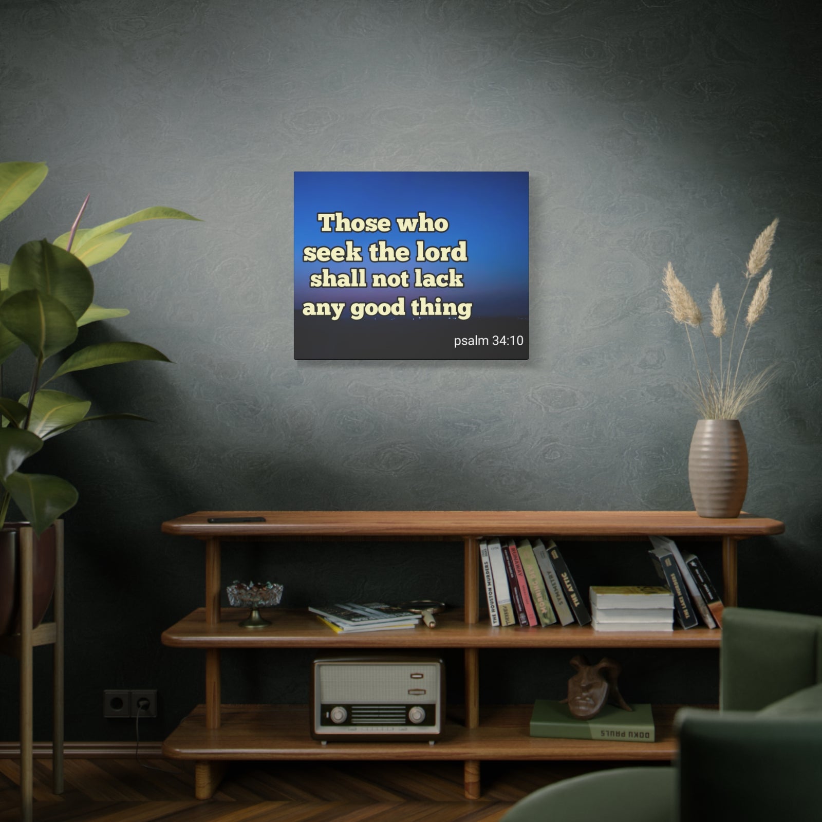 Scripture Walls Seek The Lord Psalm 34:10 Bible Verse Canvas Christian Wall Art Ready to Hang-Express Your Love Gifts