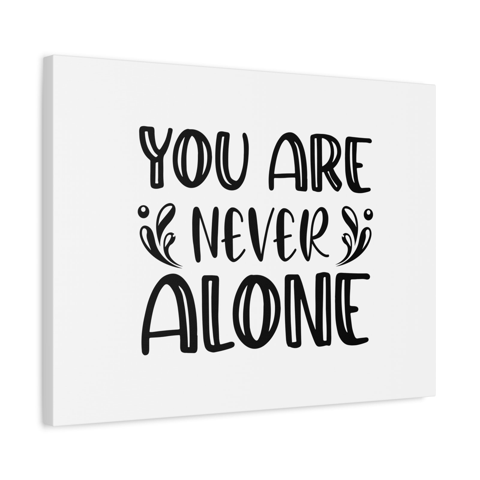 Scripture Canvas You Are Never Alone Psalm 23:4 Splash Christian Wall Art Bible Verse Print Ready to Hang-Express Your Love Gifts
