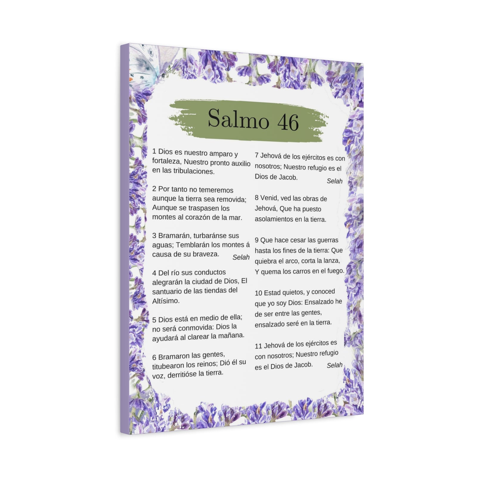 Salmo 46 Impresión De Arte Cristiano en la Pared Lista Para Colgar-Express Your Love Gifts