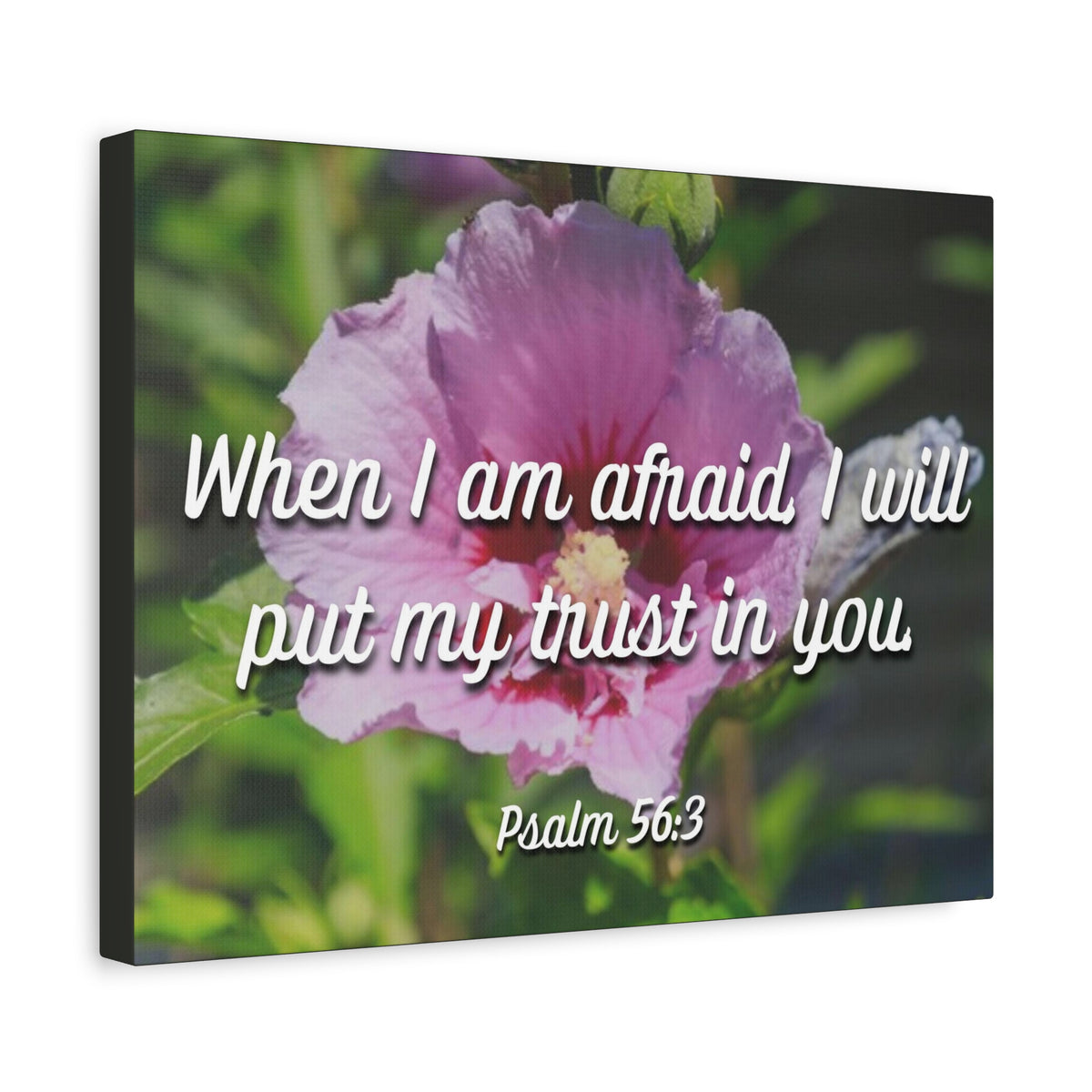 Scripture Canvas I Will Put My Trust Psalm 56:3 Christian Wall Art Bible Verse Print Ready to Hang-Express Your Love Gifts