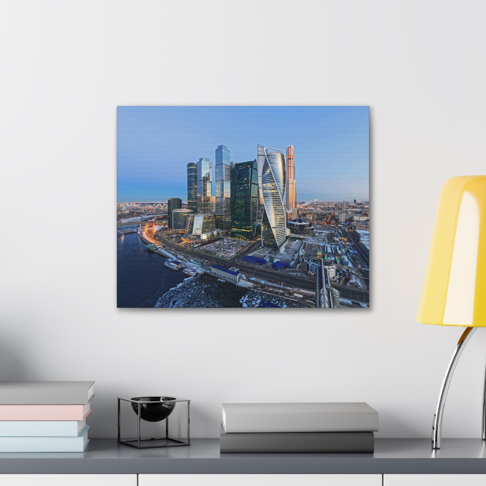 Moscow Daytime Skyline Canvas Artwork High-Quality Breathtaking Stunning Cityscape for Home Decor Ready to Hang-Express Your Love Gifts