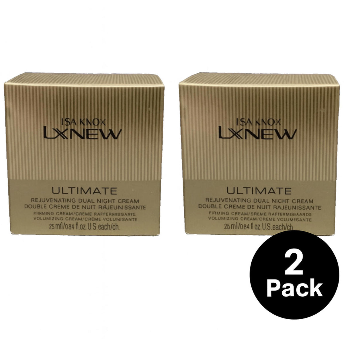 Isa Knox LXNEW Ultimate Rejuvenating Dual Night Cream 2 Pack 25ml Each EXP 4/2027-Express Your Love Gifts