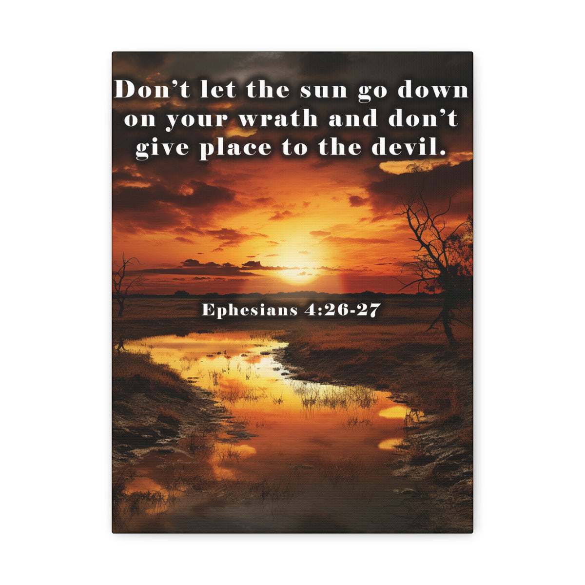 Scripture Walls Be Ye Angry Ephesians 4:26-27 Christian Wall Art Print Ready to Hang Unframed-Express Your Love Gifts