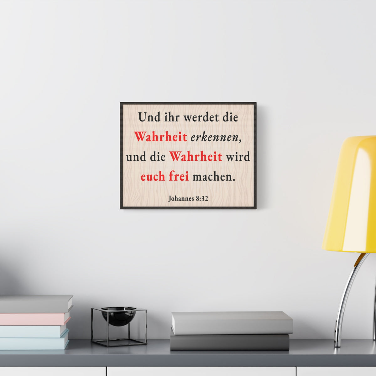 Scripture Walls Johannes 8:32 John 8:32 Truth Will Set You Free Bible Verse Canvas Christian Wall Art Ready to Hang Unframed-Express Your Love Gifts
