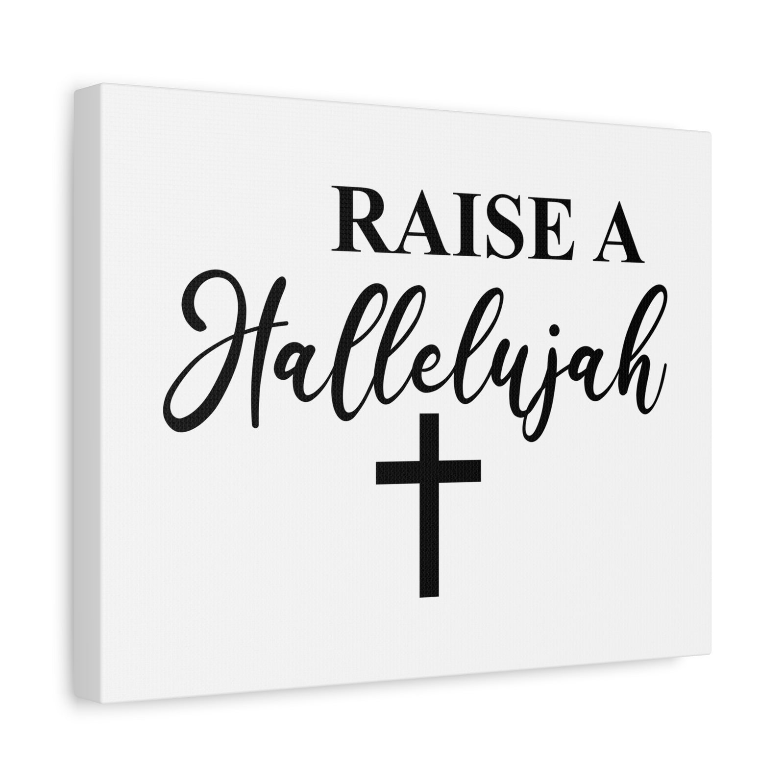 Scripture Canvas Raise A Hallelujah Psalm 146:1 Christian Wall Art Bible Verse Print Ready to Hang-Express Your Love Gifts