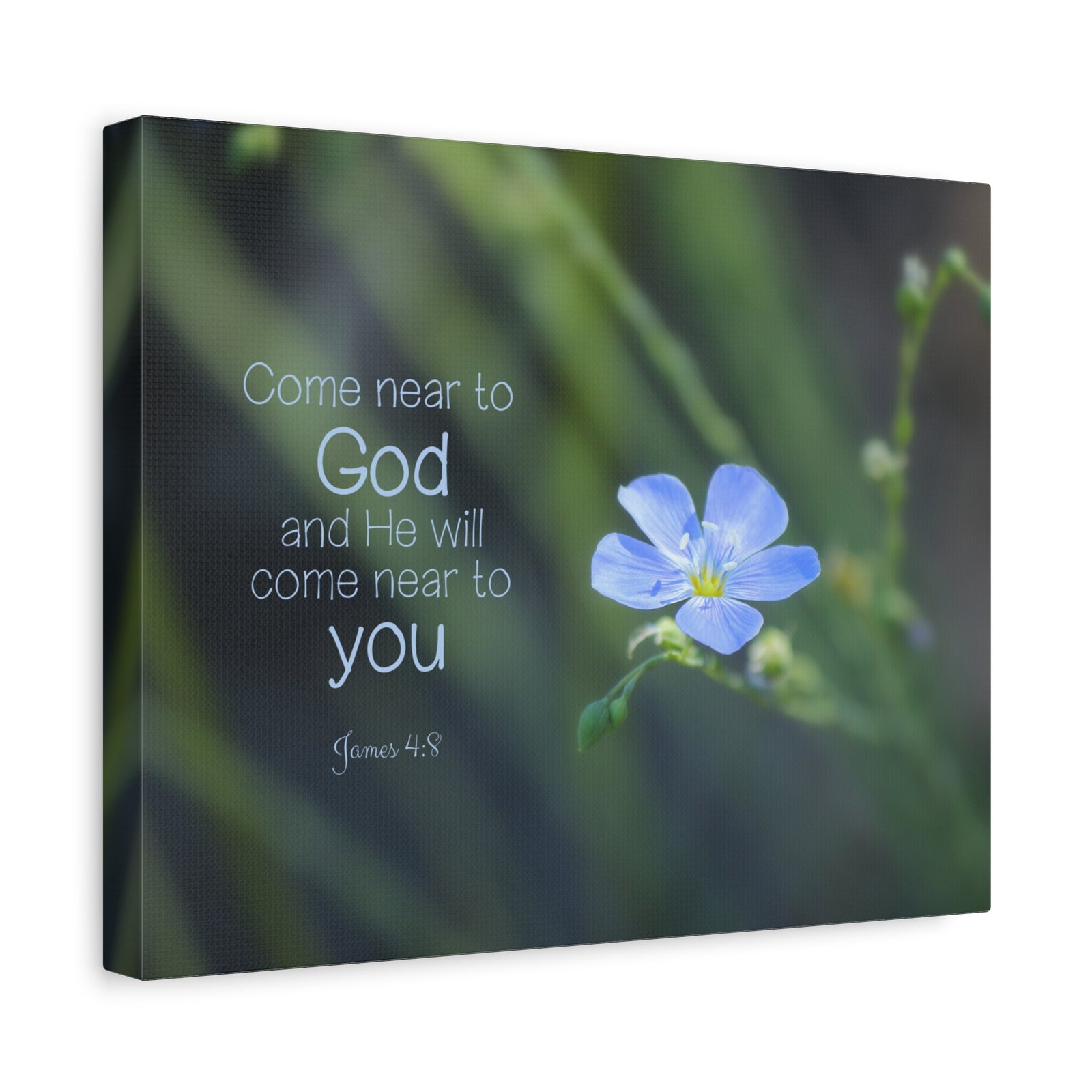 Scripture Walls Near To God James 4:8 Bible Verse Canvas Christian Wall Art Ready to Hang