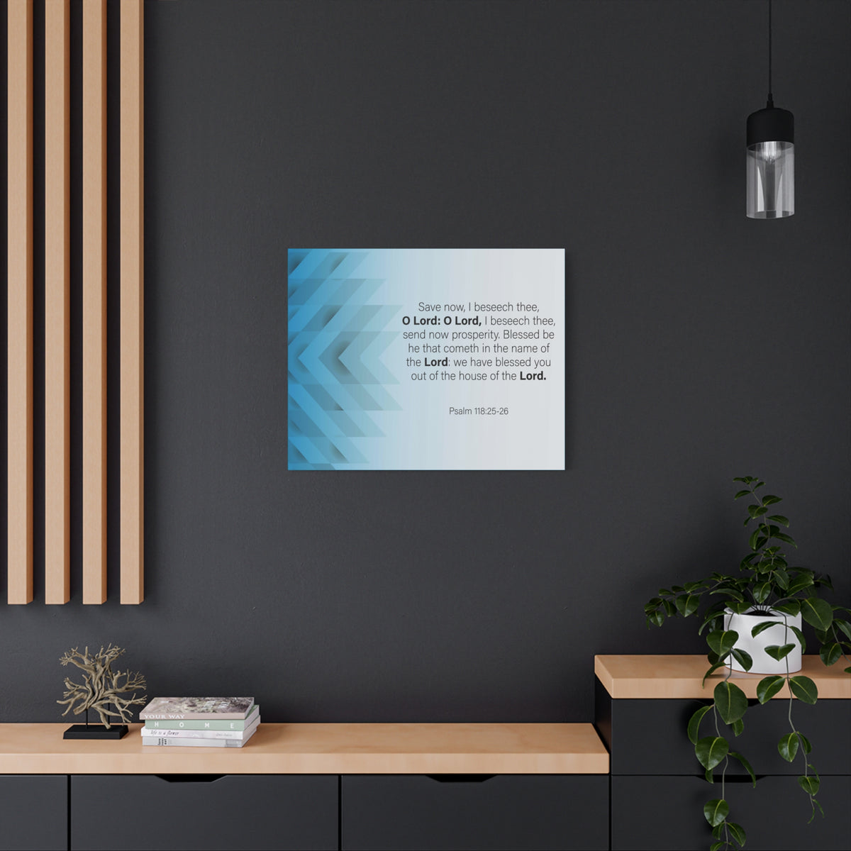 Bible Verse Canvas Save Now Psalm 118:25-26 Wall Art Christian Home Decor-Express Your Love Gifts