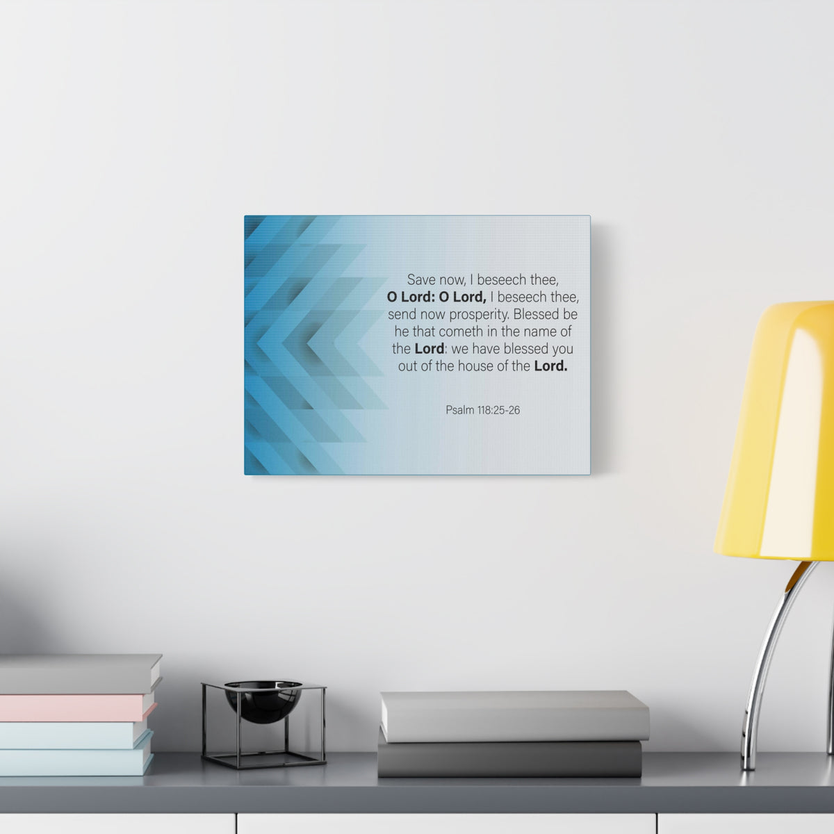 Bible Verse Canvas Save Now Psalm 118:25-26 Wall Art Christian Home Decor-Express Your Love Gifts