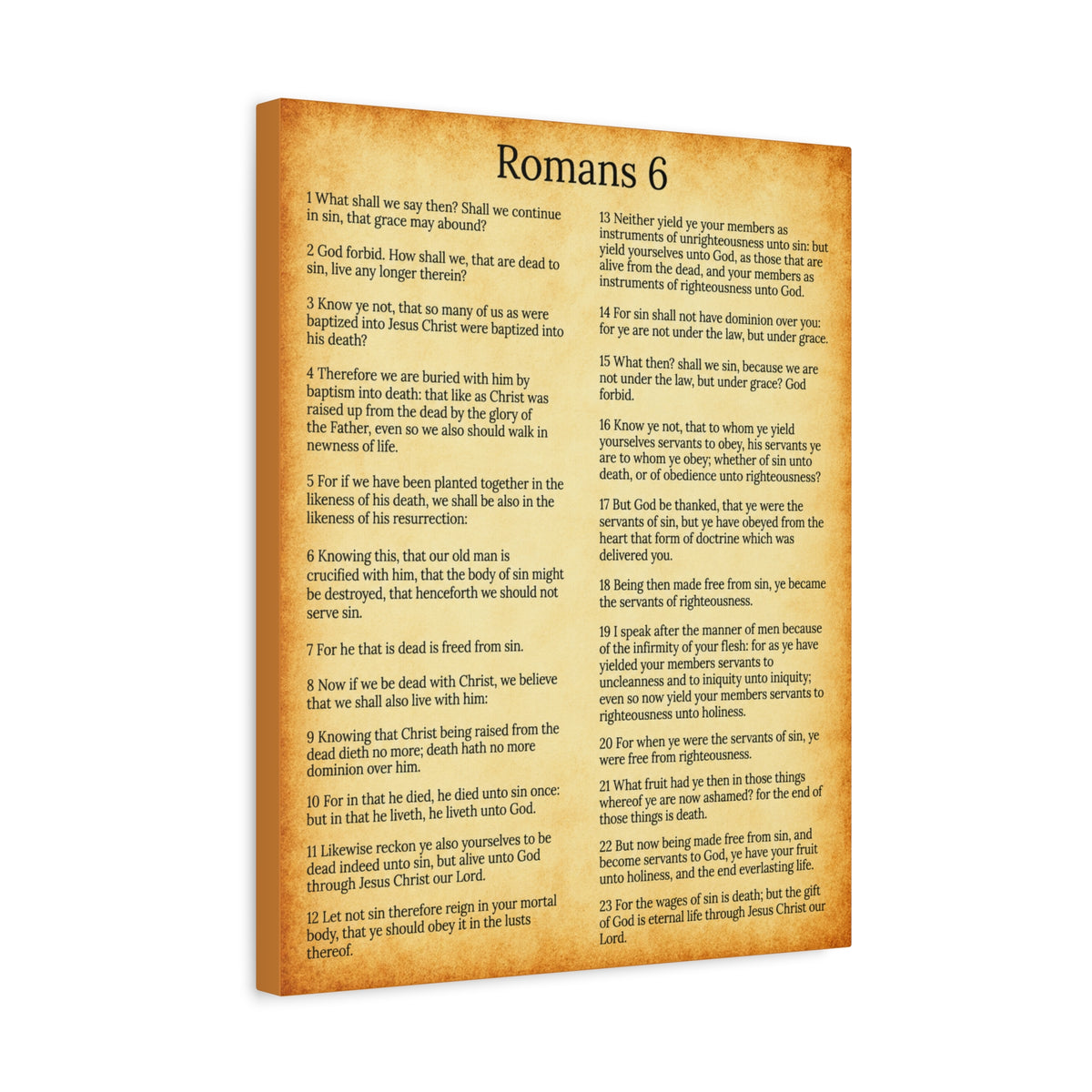 Scripture Walls Sanctification Gol Roman 6 Christian Wall Art Print Ready to Hang Unframed-Express Your Love Gifts