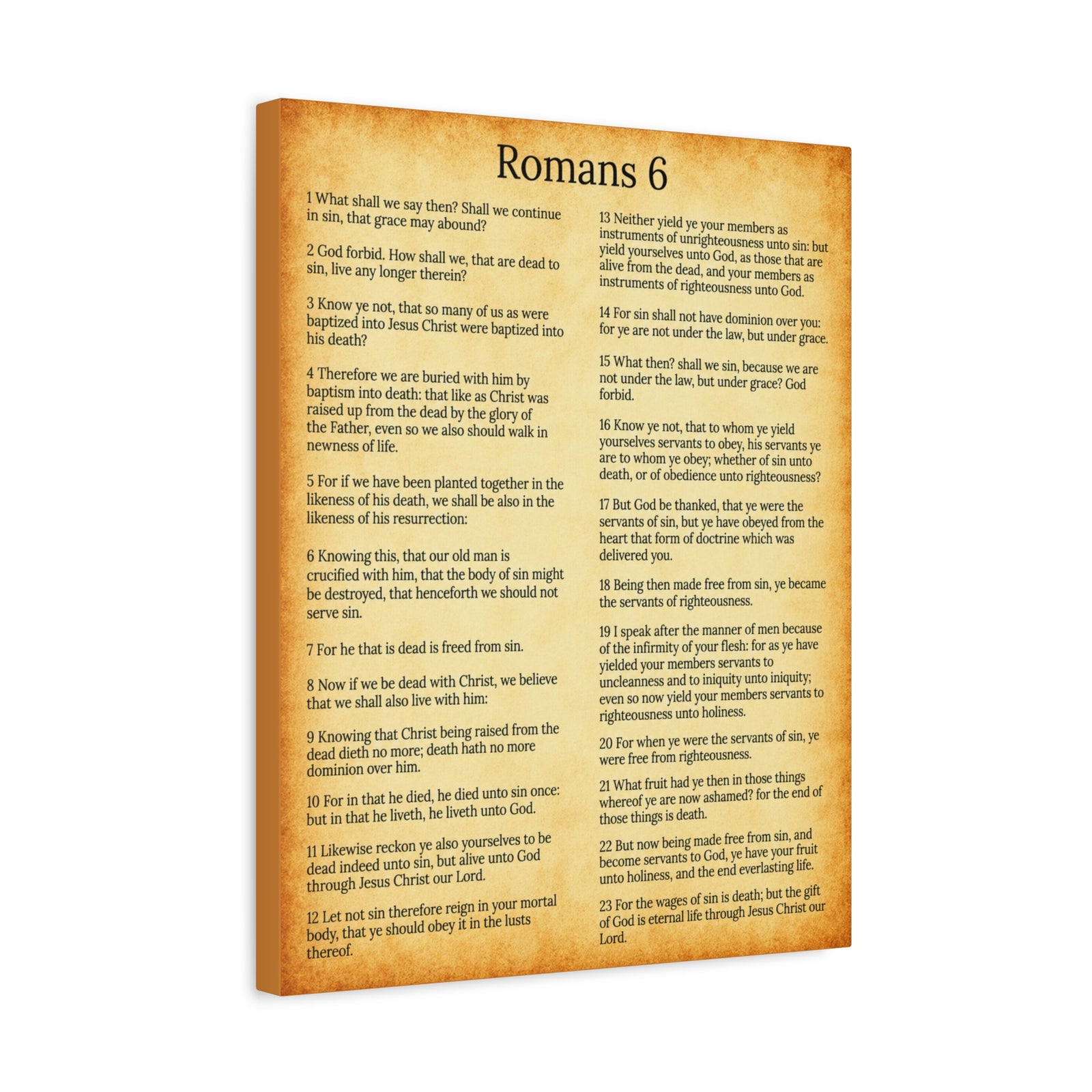 Scripture Walls Sanctification Gol Roman 6 Christian Wall Art Print Ready to Hang Unframed-Express Your Love Gifts