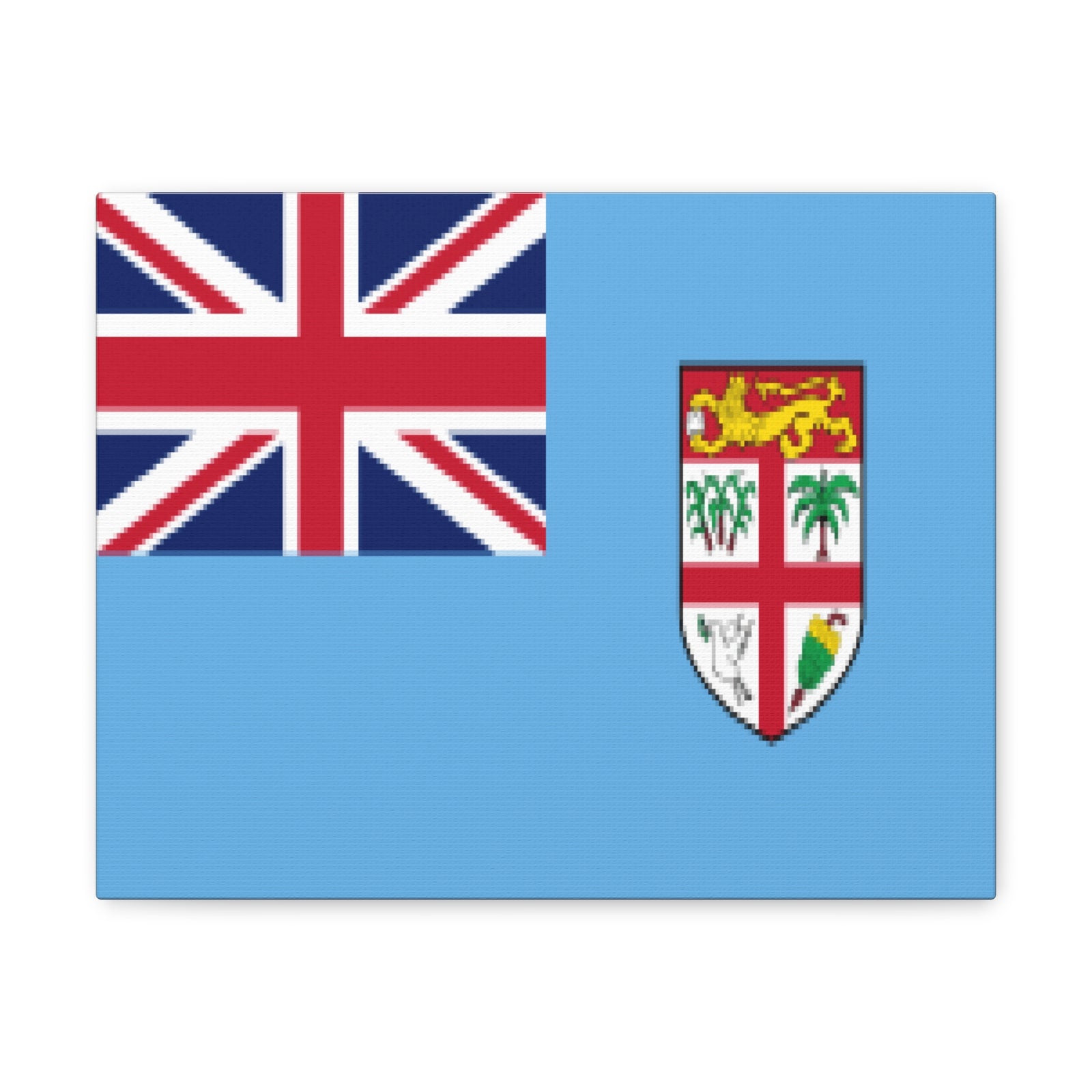 Fiji Country Flag Canvas Vibrant Wall Art Unframed Home Decor-Express Your Love Gifts