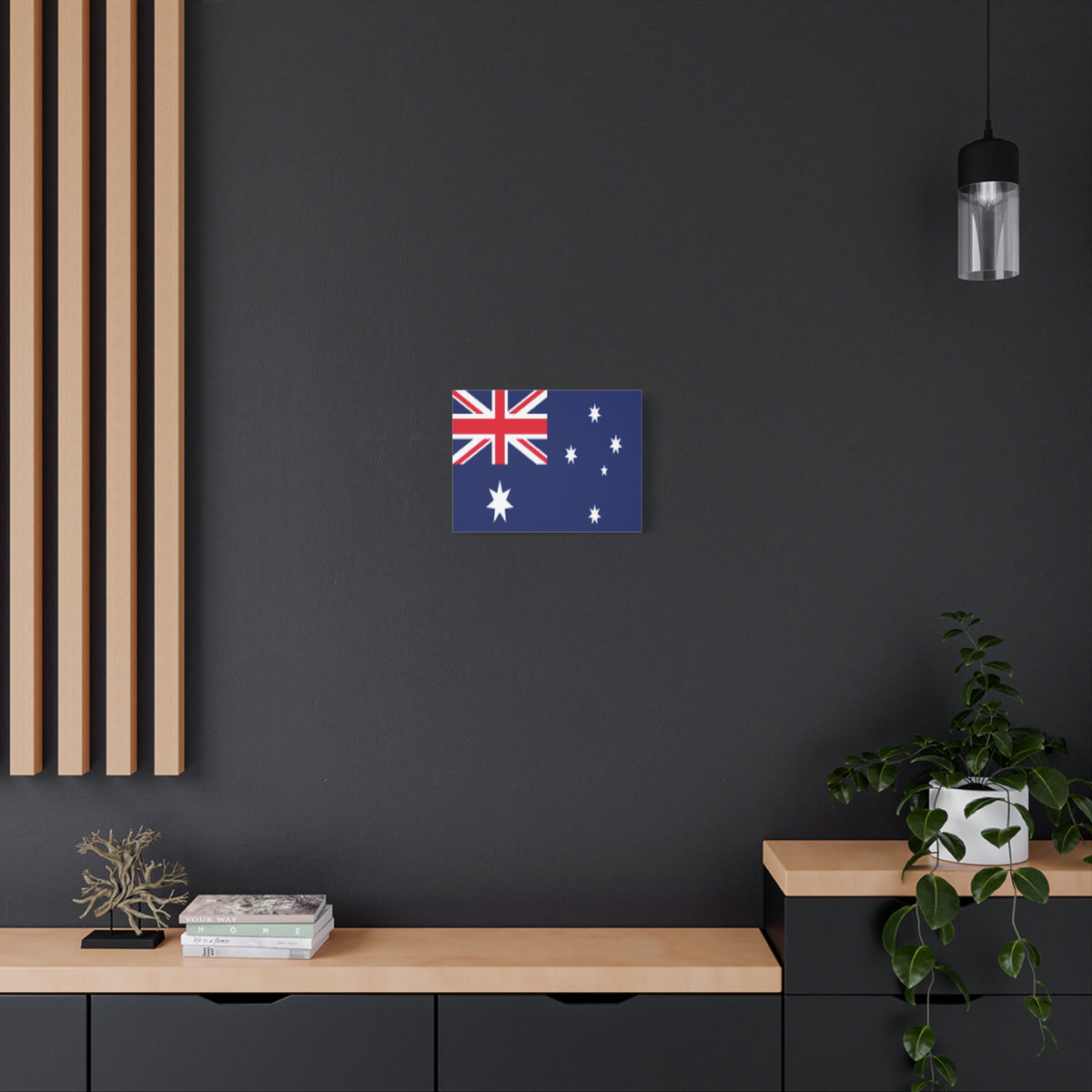 Australia Country Flag Canvas Vibrant Wall Art Unframed Home Decor-Express Your Love Gifts